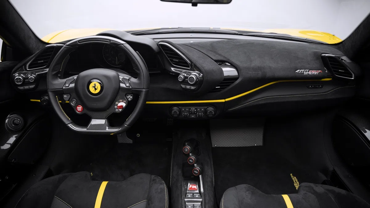 2019 Ferrari 488 Pista Spider interior, dashboard