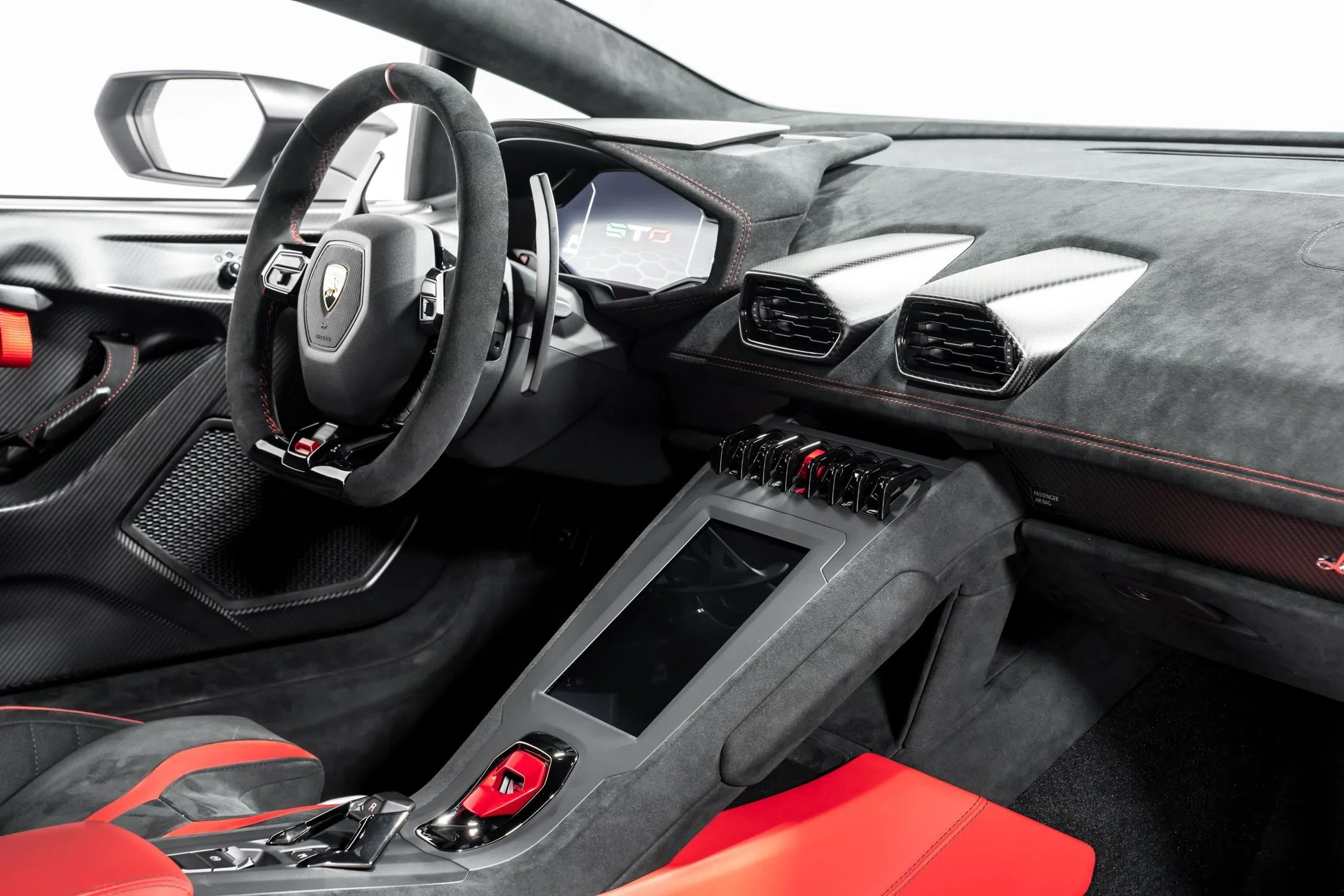 2021 Lamborghini Huracan STO interior, dashboard