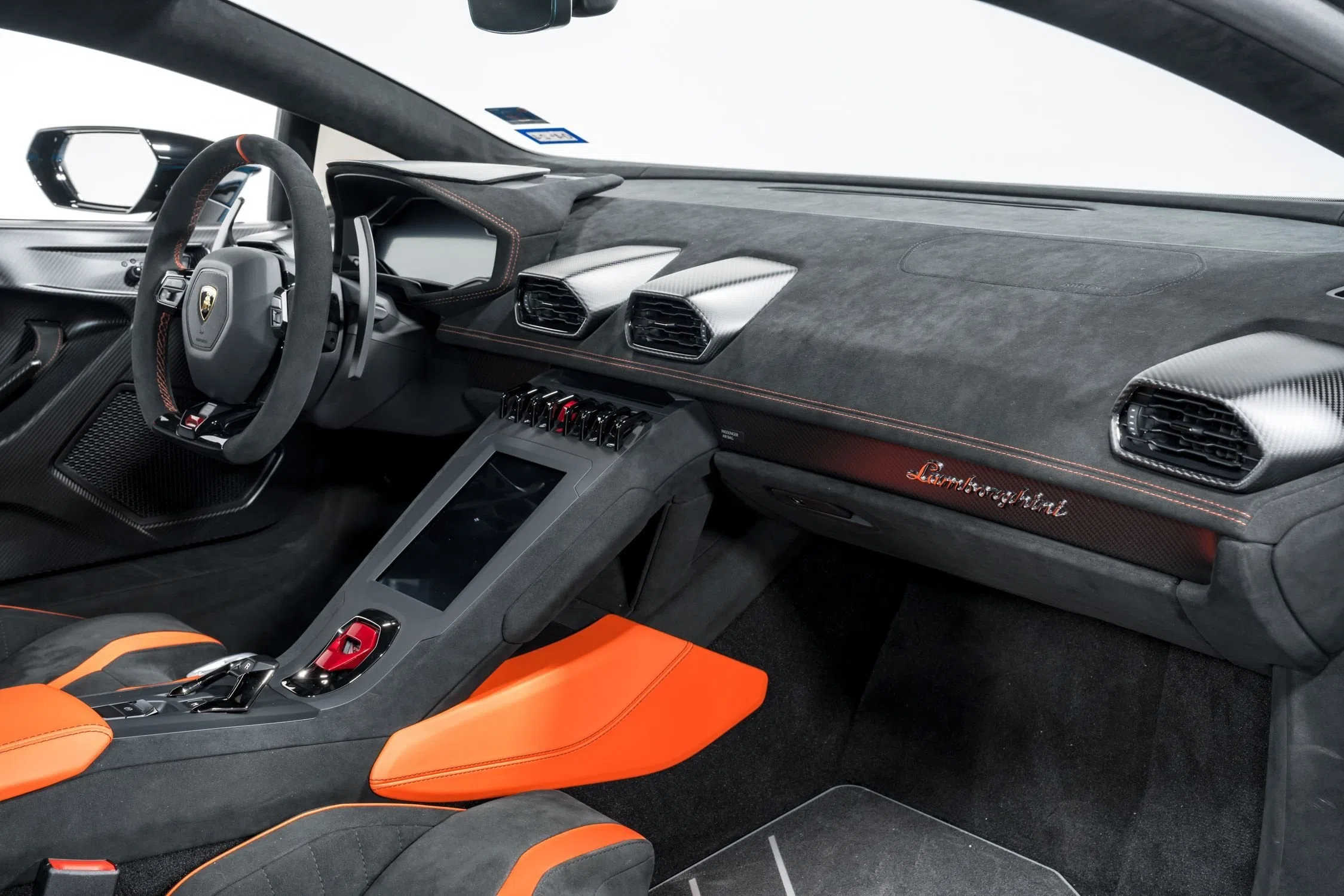 2022 Lamborghini Huracan STO interior, dashboard