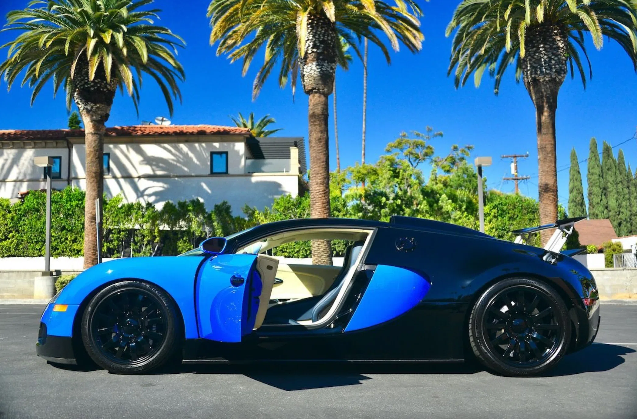 2008 Bugatti Veyron 16.4, exterior, Black and Blue