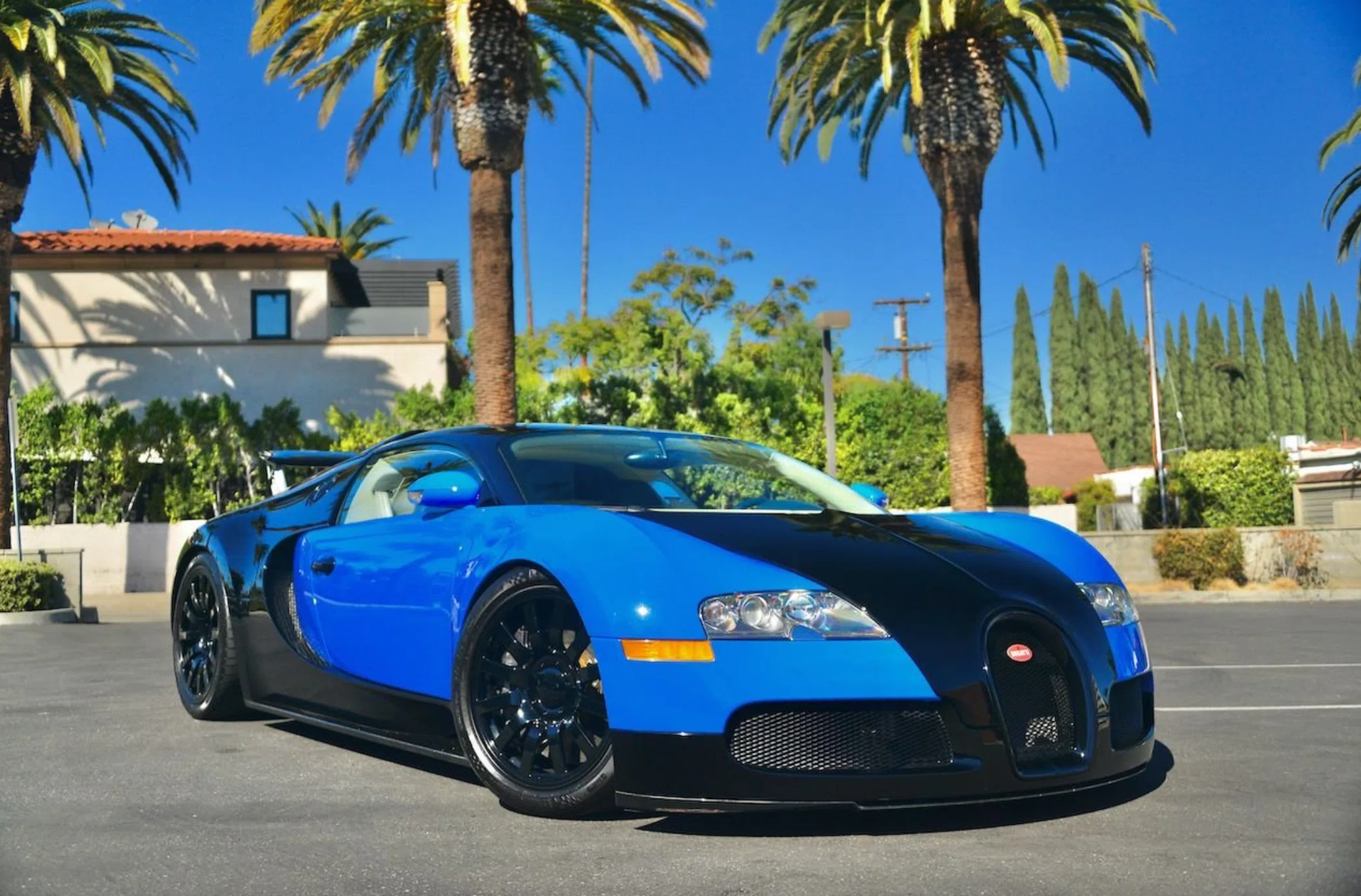 2008 Bugatti Veyron 16.4, exterior, Black and Blue