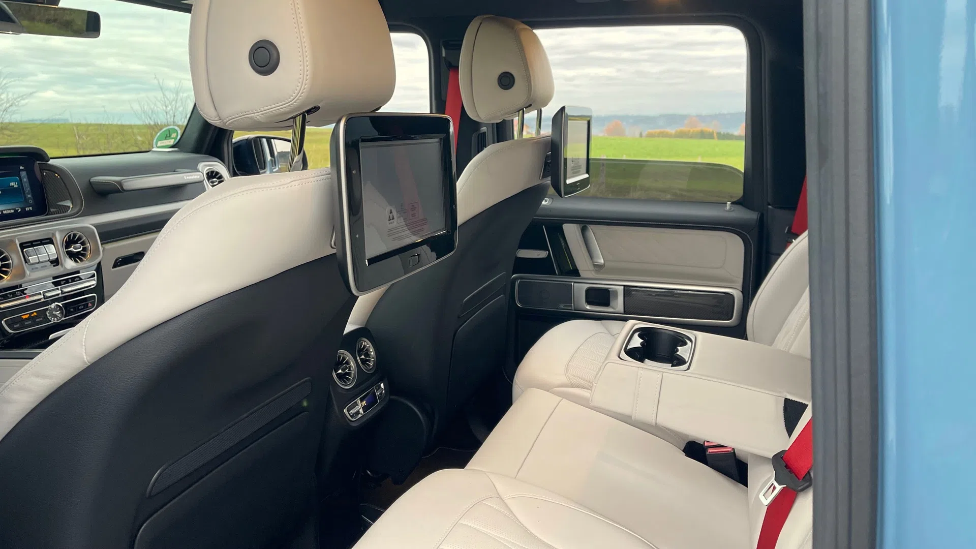 2021 BRABUS G 700 Widestar interior, seats, Leder Nappa Platinweiß