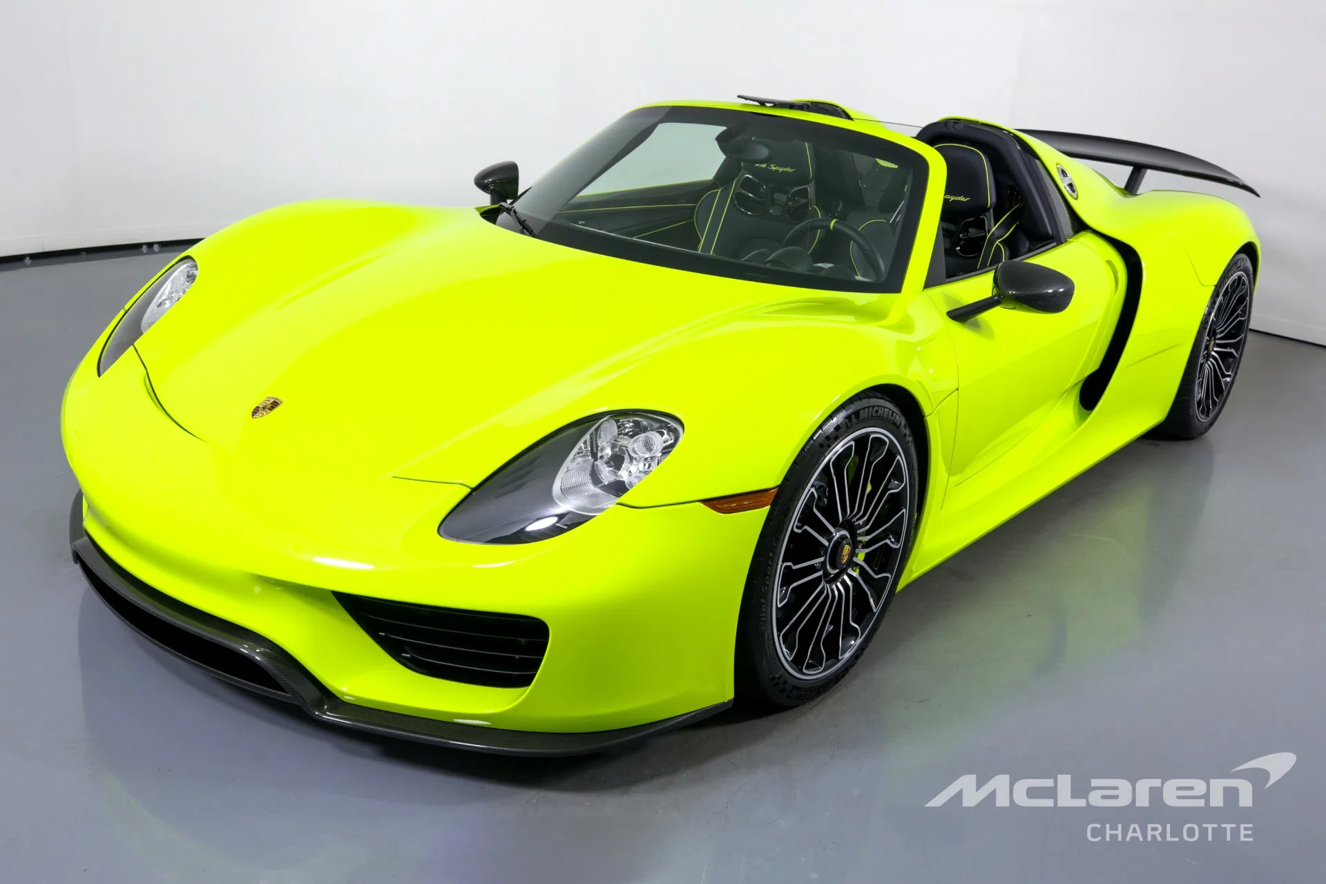2015 Porsche 918 Spyder for sale, exterior, PTS Acid Green