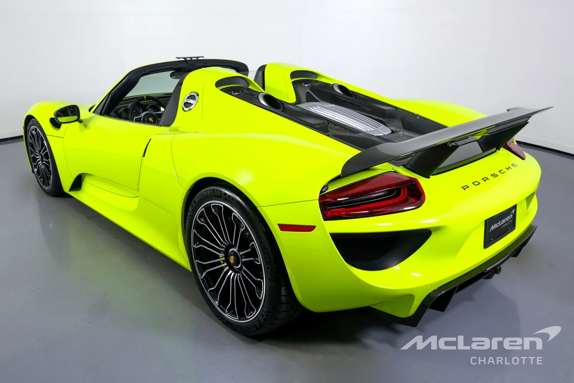 2015 Porsche 918 Spyder for sale, exterior, PTS Acid Green
