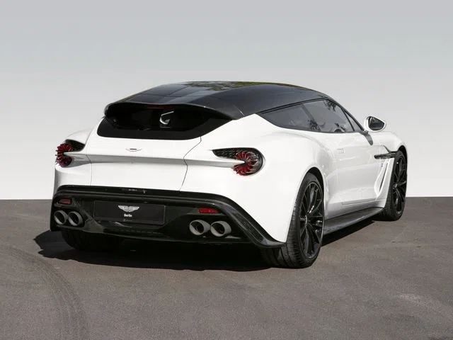 2019 Aston Martin Vanquish Zagato, rear three-quarter view