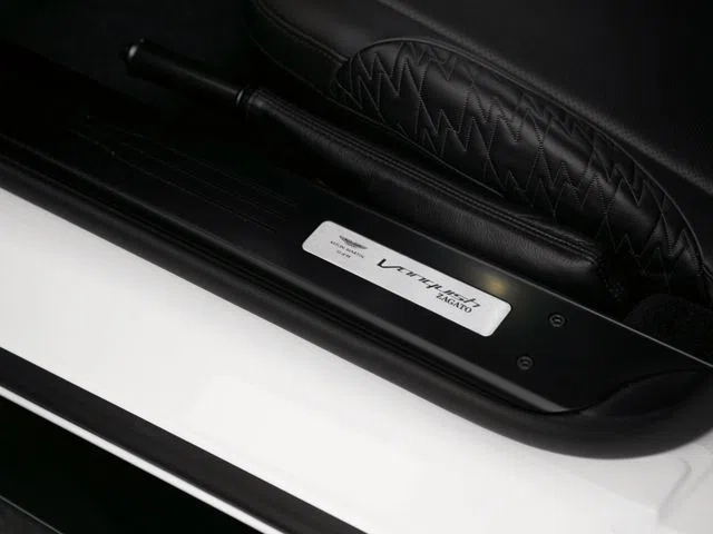2019 Aston Martin Vanquish Zagato interior, door sill
