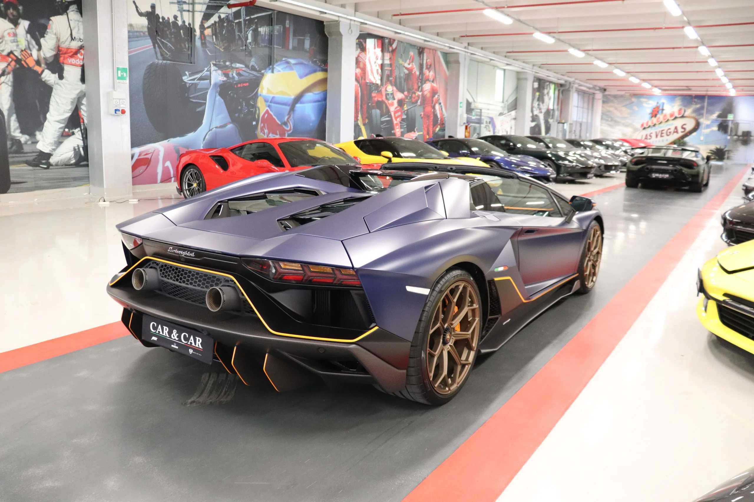 2022 Lamborghini Aventador 780-4 Ultimae Roadster for sale, exterior, Blu opaco EMERA Pastello