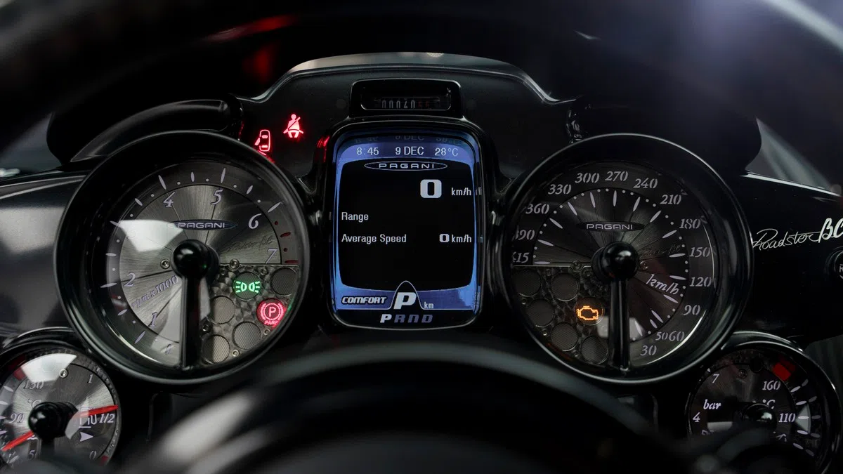 2020 Pagani Huayra Roadster BC interior, Black