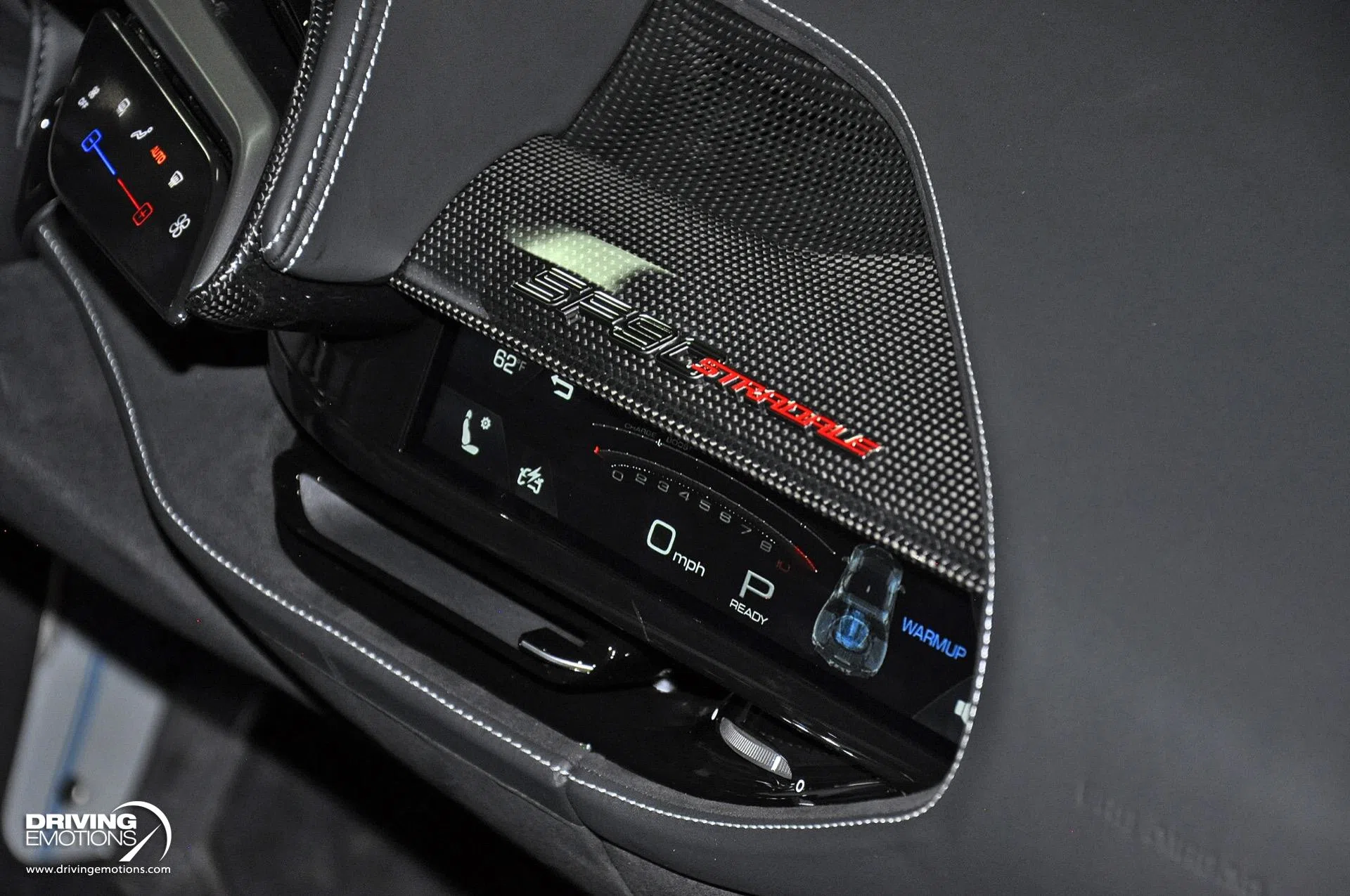 2022 Ferrari SF90 Stradale interior, center console, Nero, Leather
