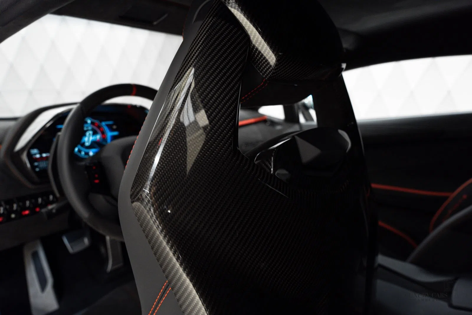 2022 Lamborghini Aventador Ultimae interior, Alcantara