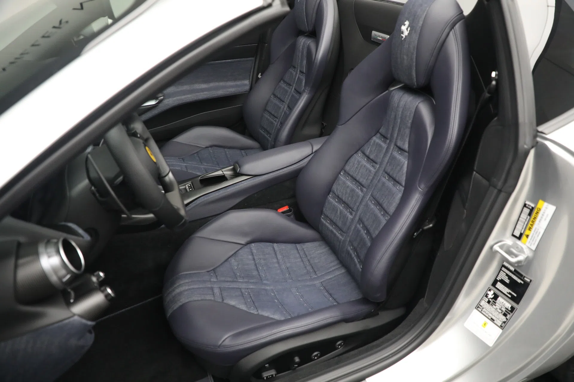 2022 Ferrari 812 GTS interior, seats, Sanu Silver