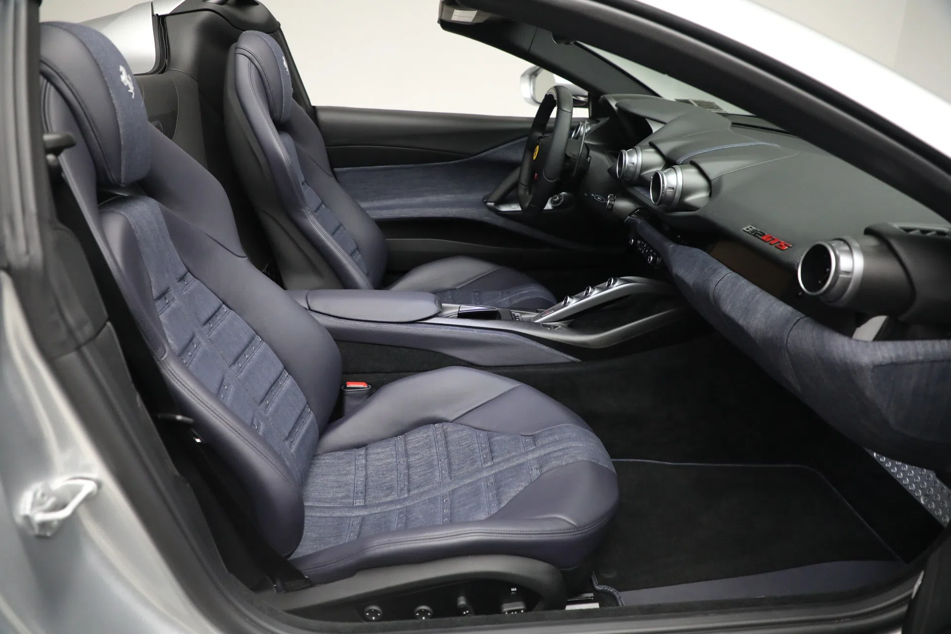 2022 Ferrari 812 GTS interior, seats, Sanu Silver