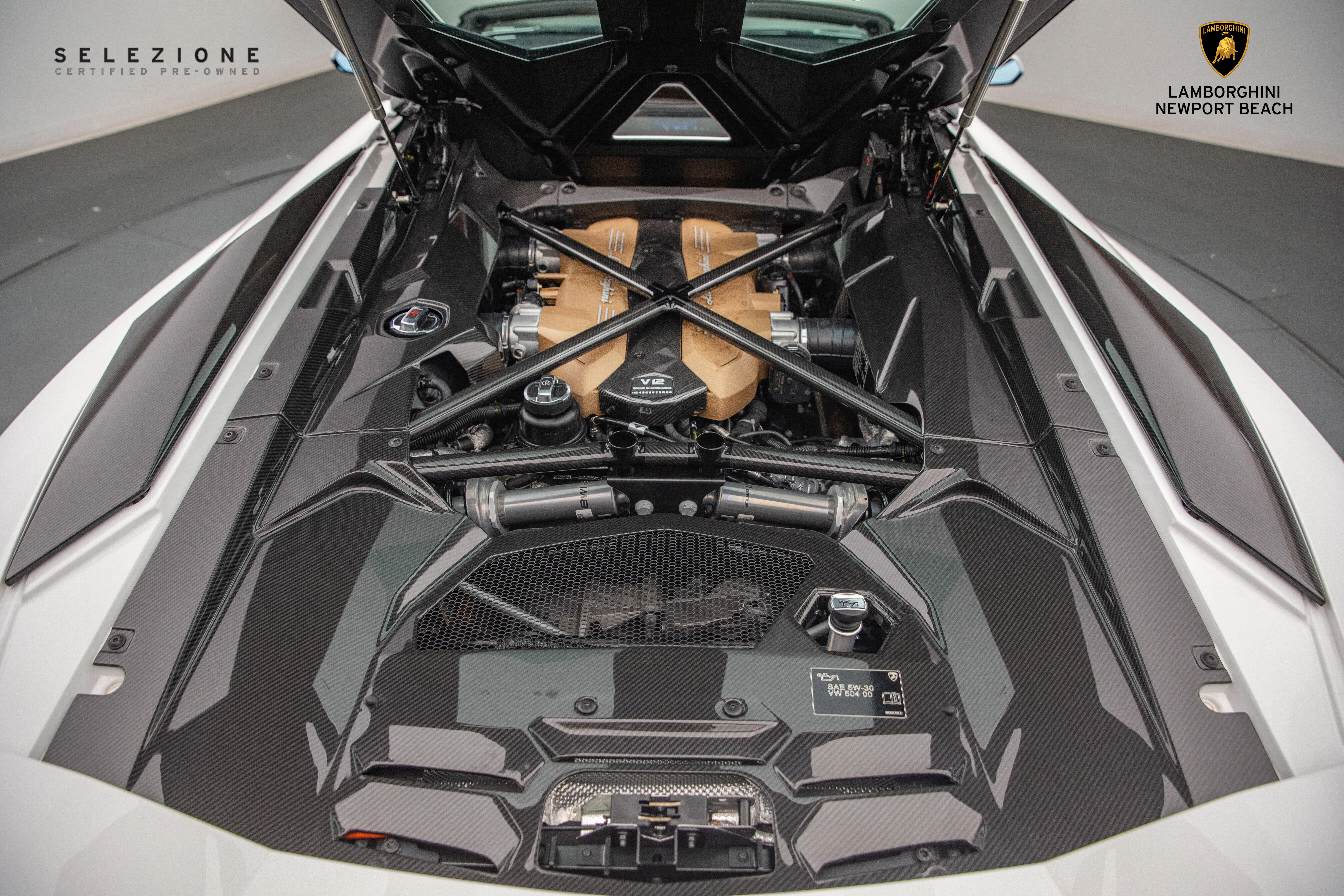 2022 Lamborghini Aventador LP 780-4 Ultimae Roadster engine