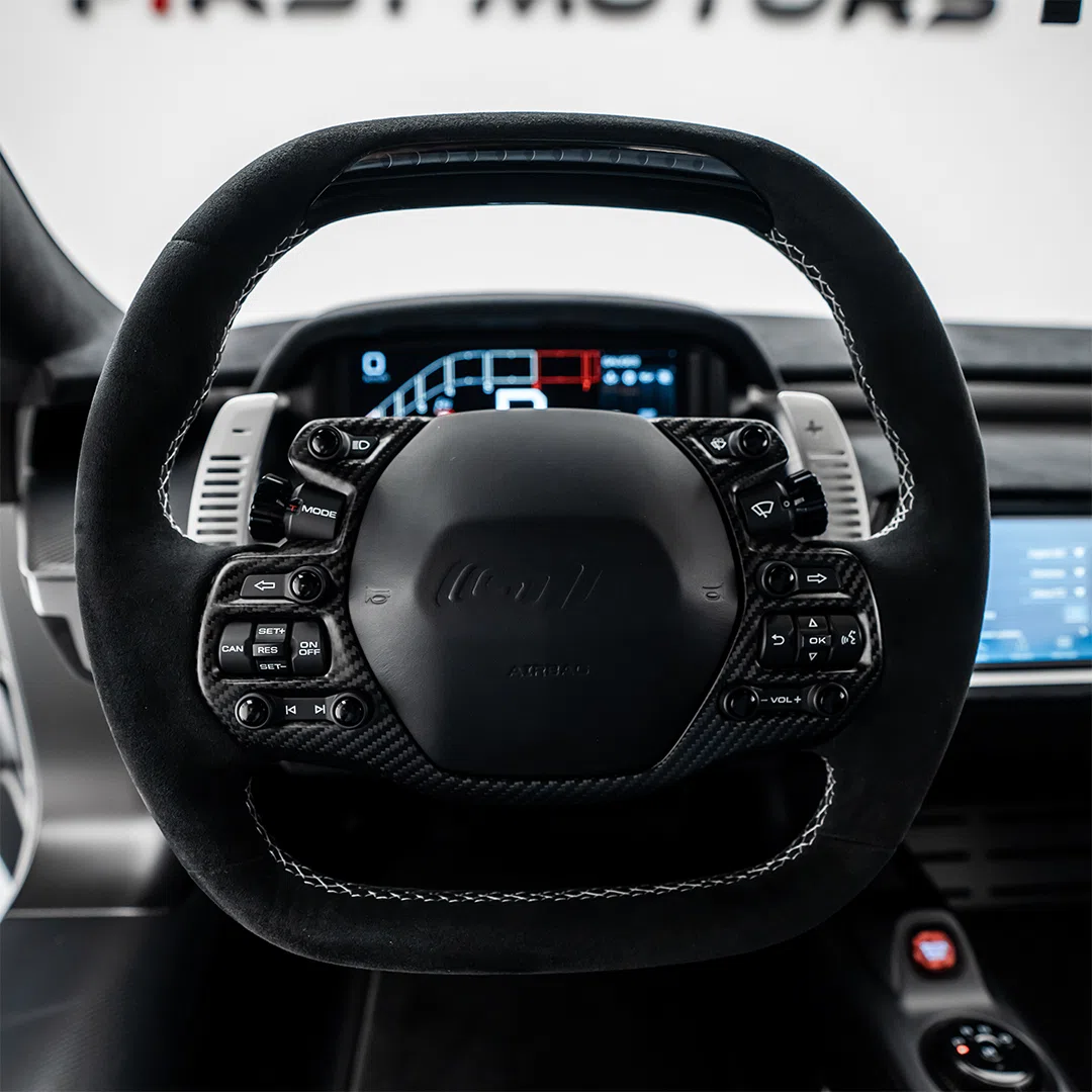 2022 FORD GT interior, steering wheel