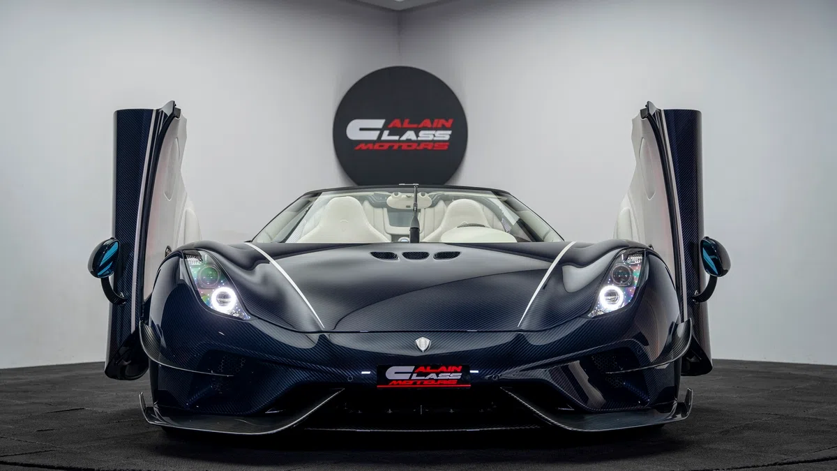 2019 Koenigsegg Regera for sale, exterior, Exposed Blue Carbon