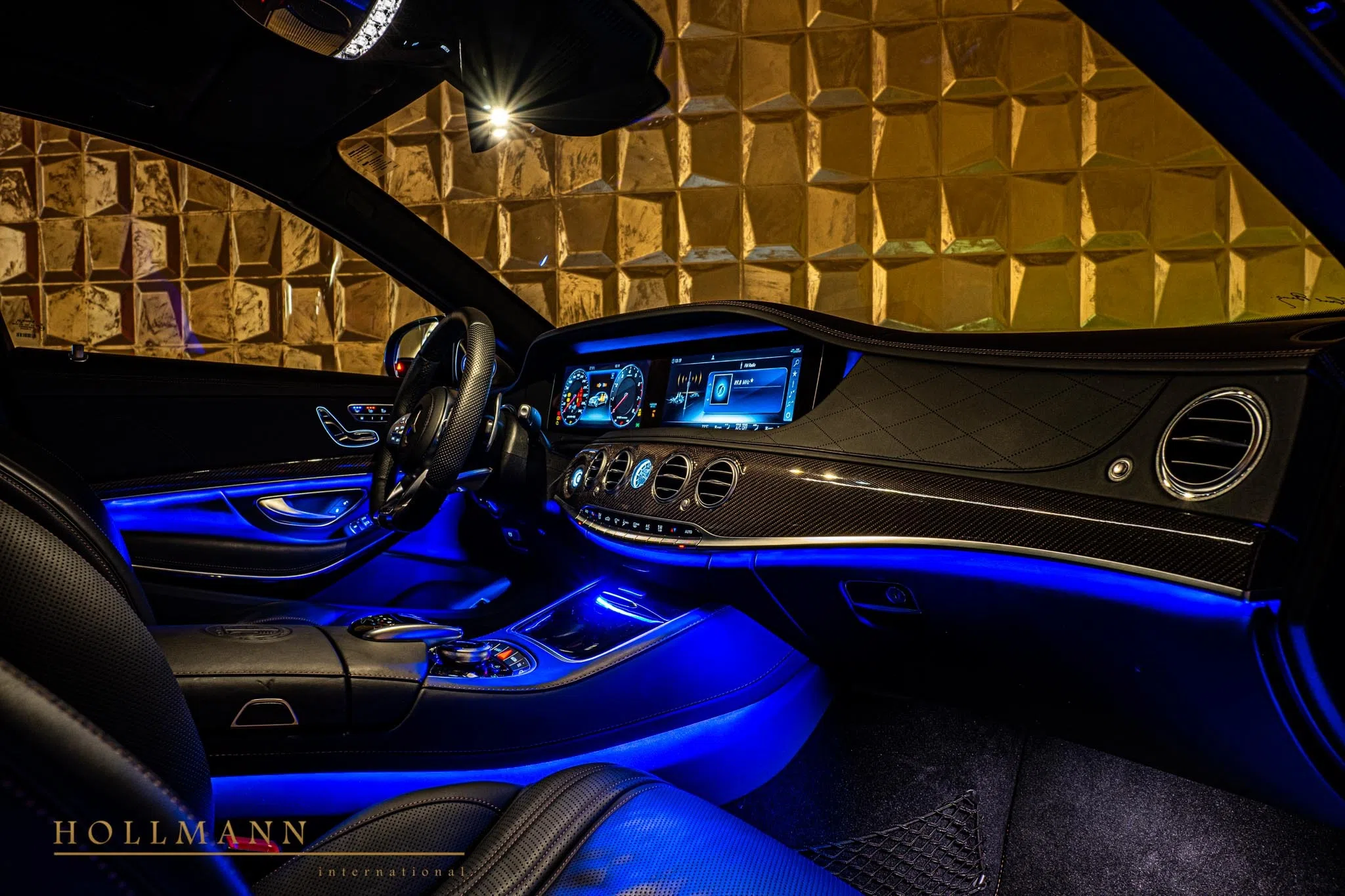 2022 BRABUS S 900 interior, Black Anthracite, Leather
