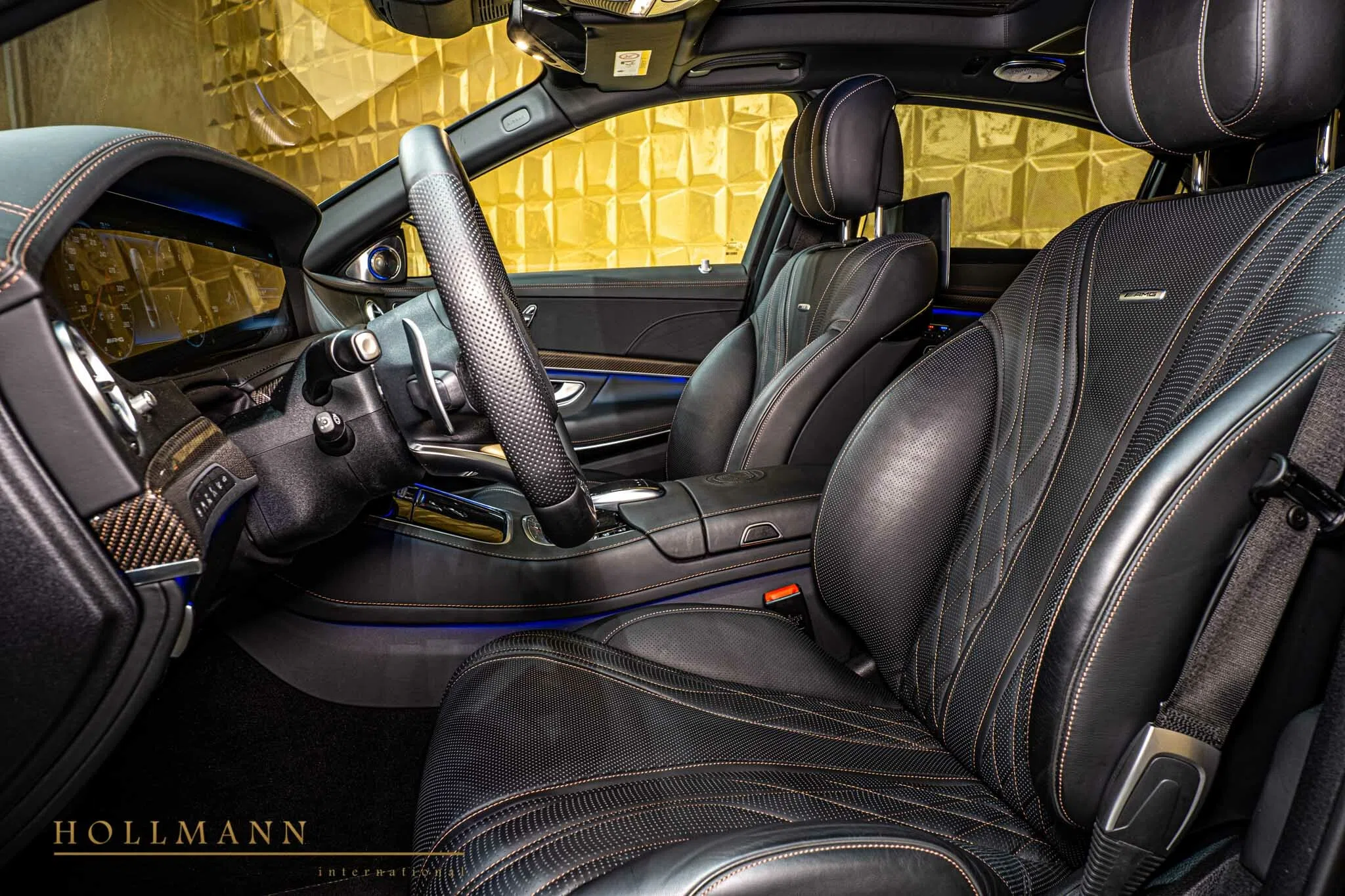 2022 BRABUS S 900 interior, seats, Black Anthracite, Leather