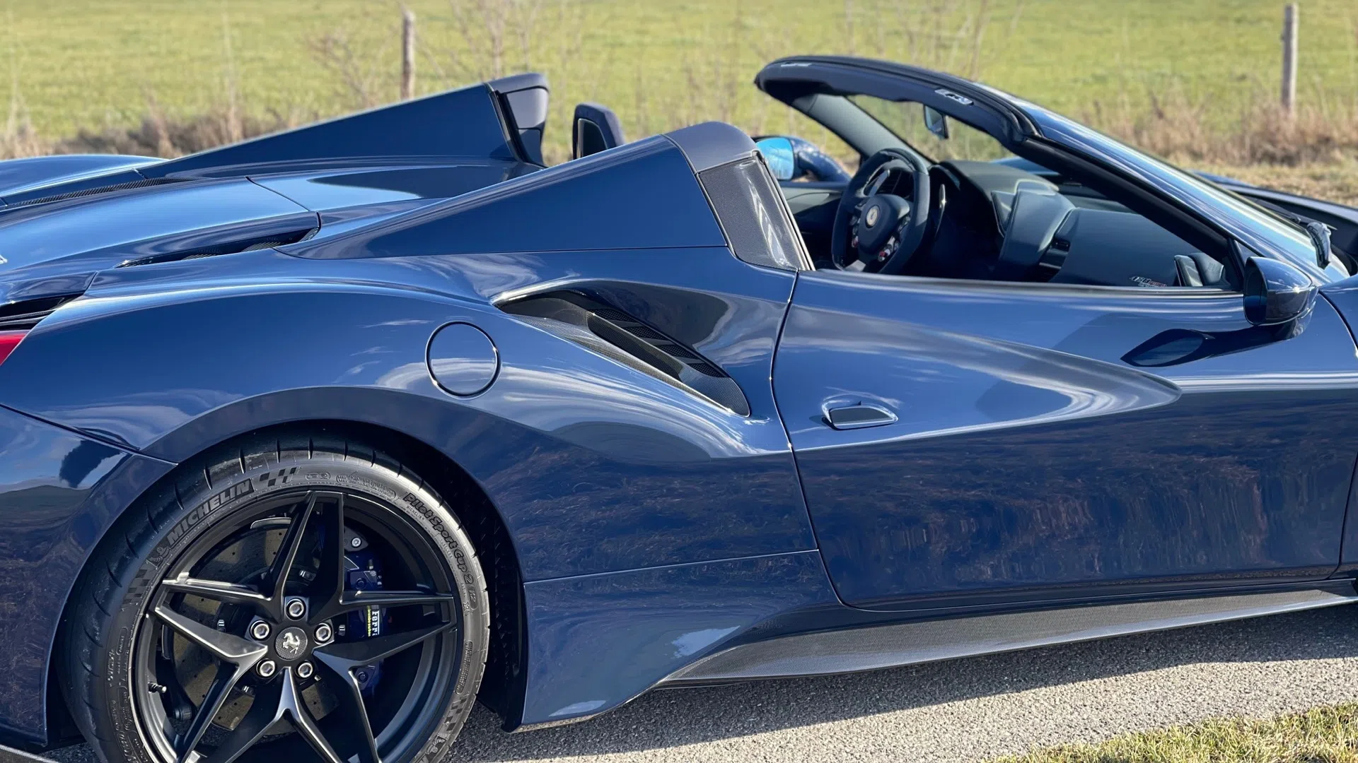 2021 Ferrari 488 Pista Spider, side profile