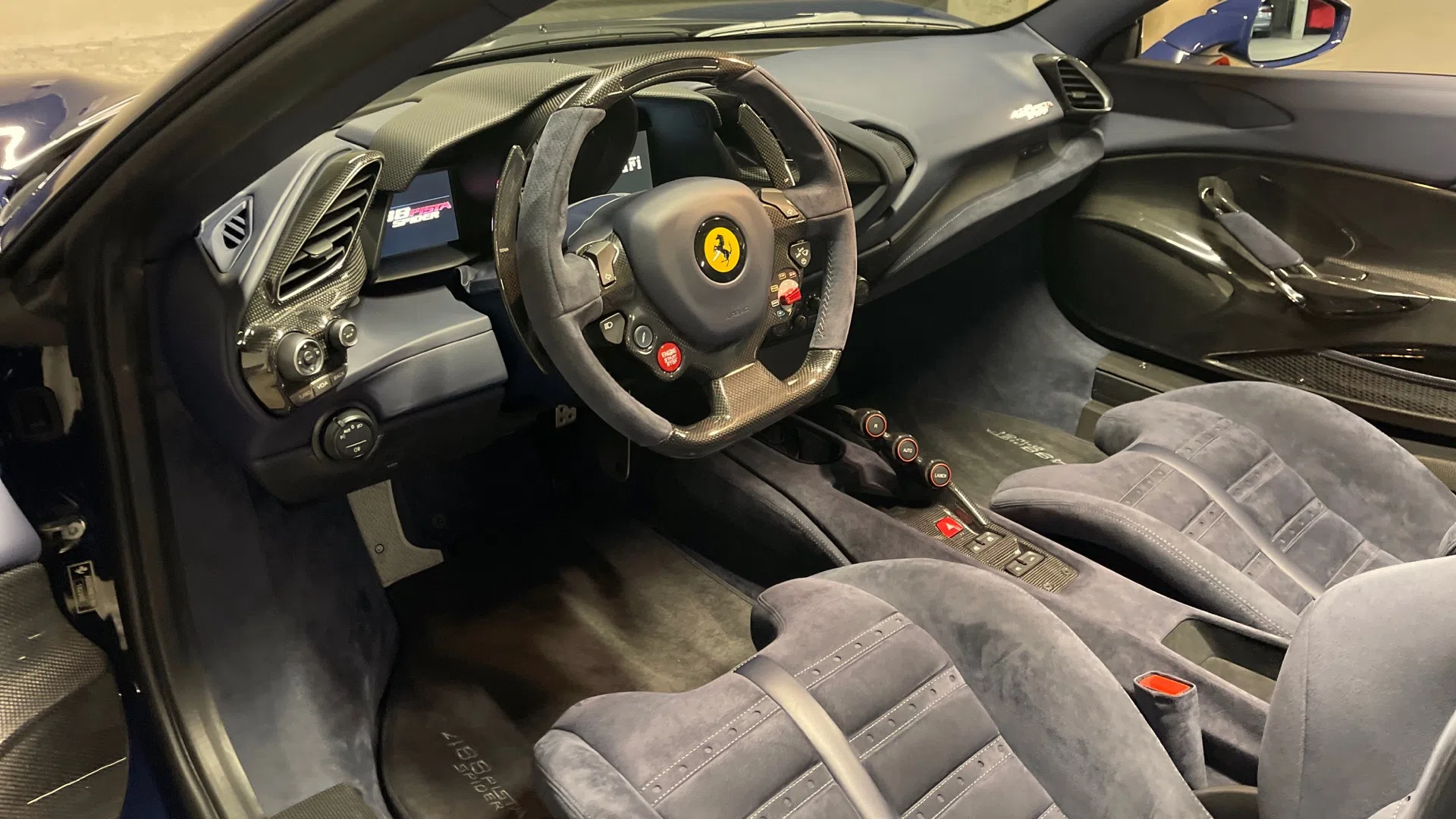 2021 Ferrari 488 Pista Spider interior, dashboard