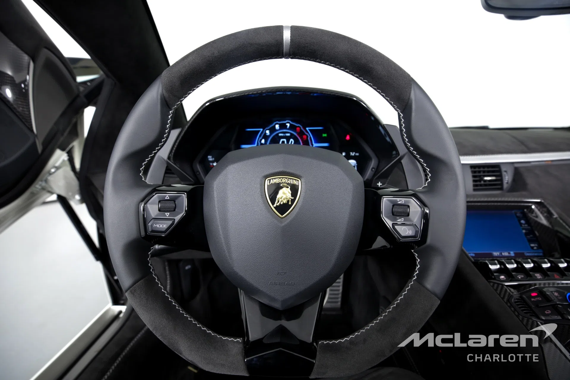 2022 LAMBORGHINI Aventador LP 780-4 Ultimae Roadster interior, Nero Cosmus