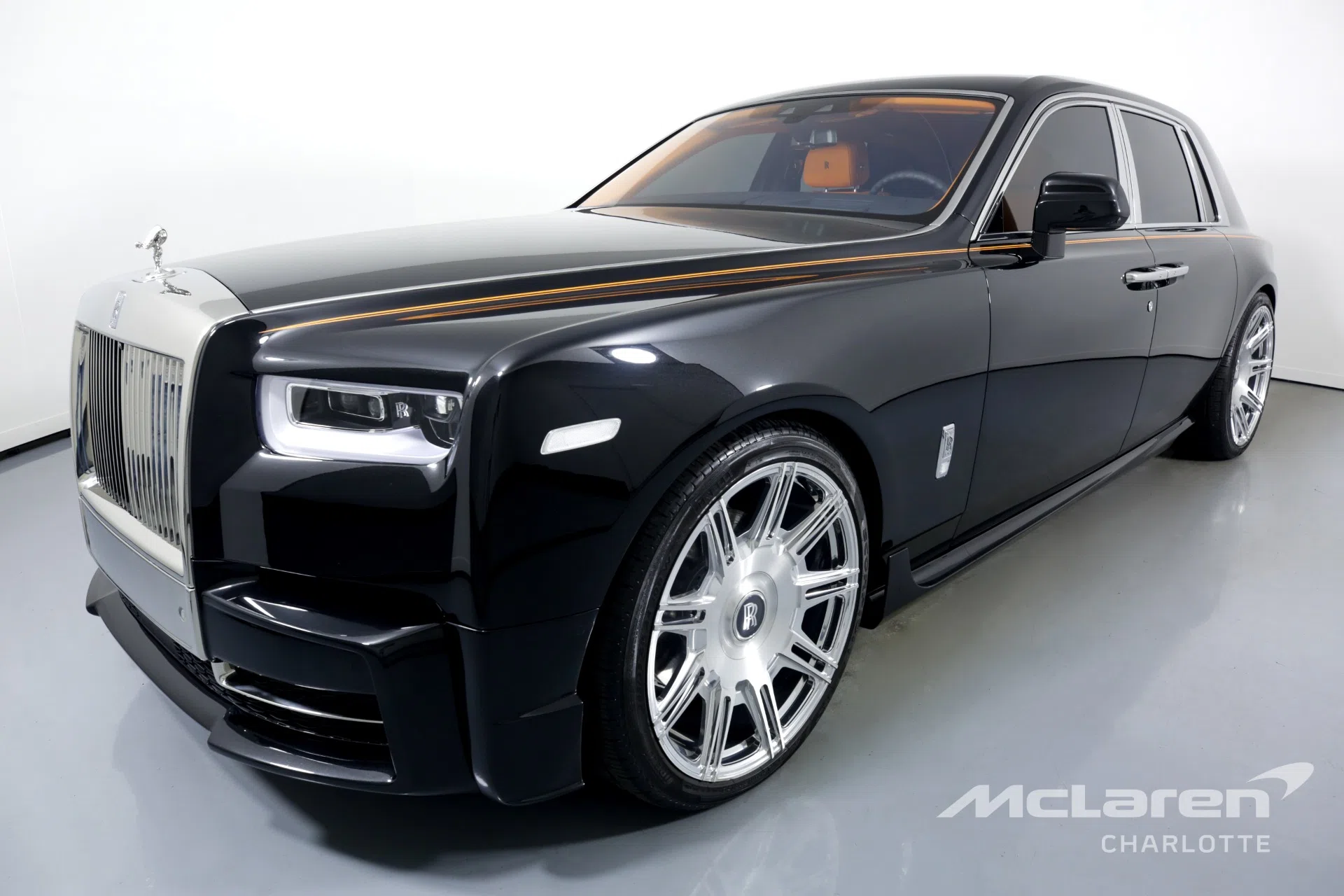 2021 Rolls-Royce Phantom for sale, front three-quarter view, Black Diamond