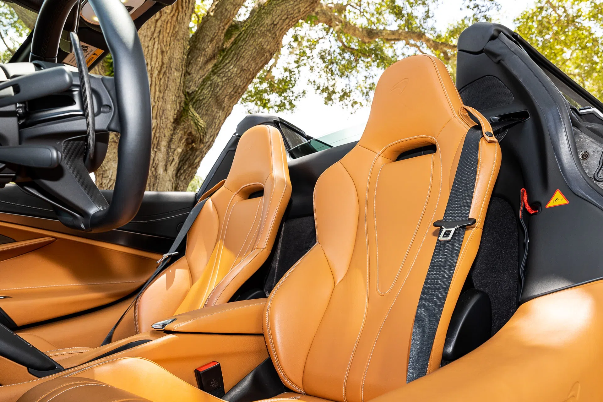 2020 McLaren 720S Spider Luxury interior, seats, Vintage Tan