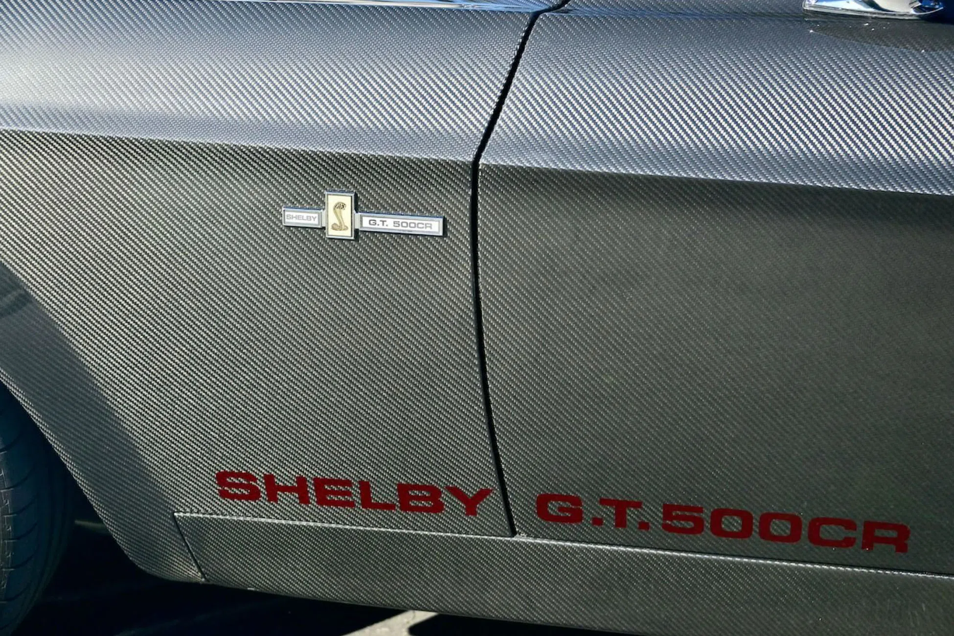 1967 Ford Mustang Shelby GT 500 CR interior, door sill