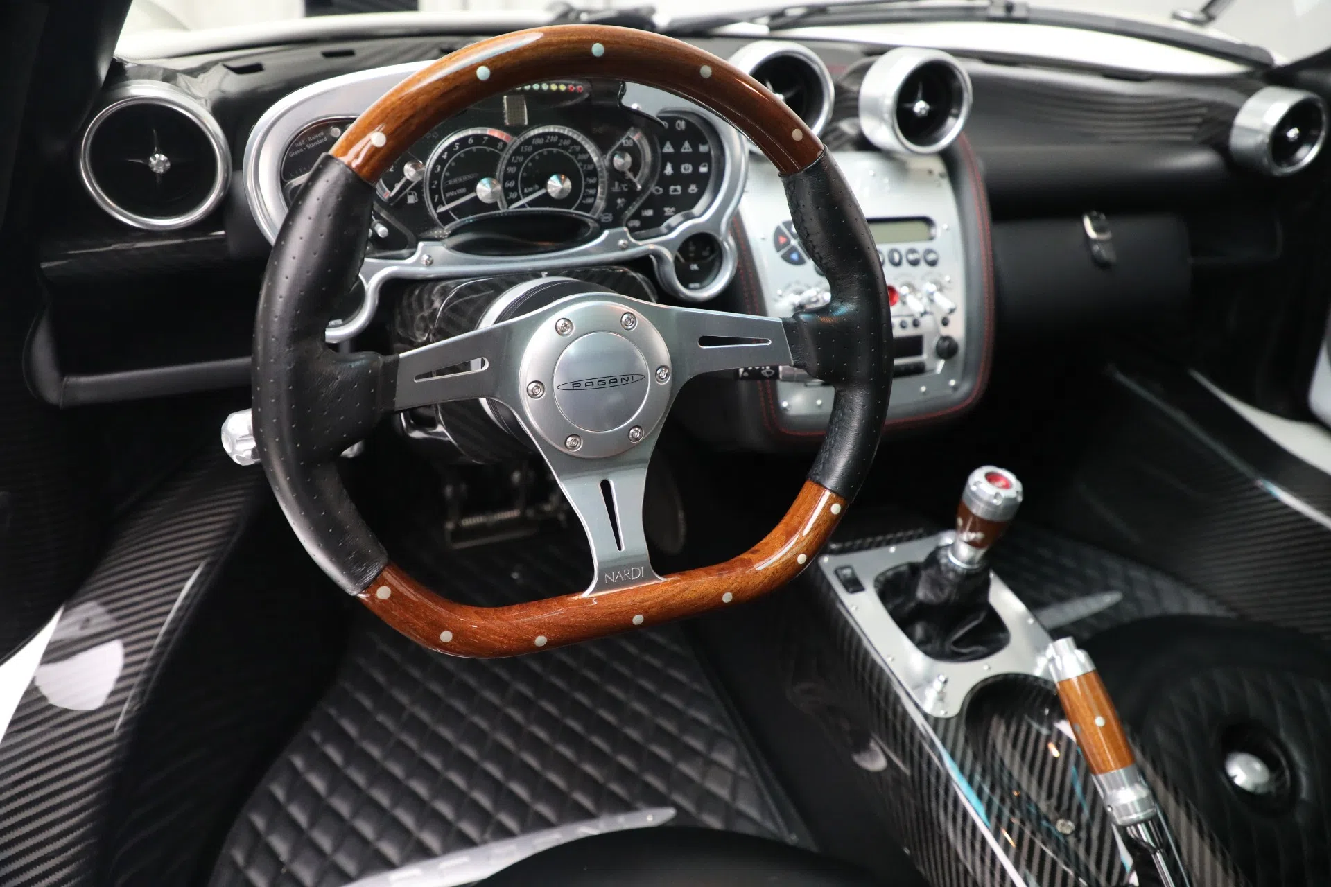 2007 Pagani Zonda F interior, Black