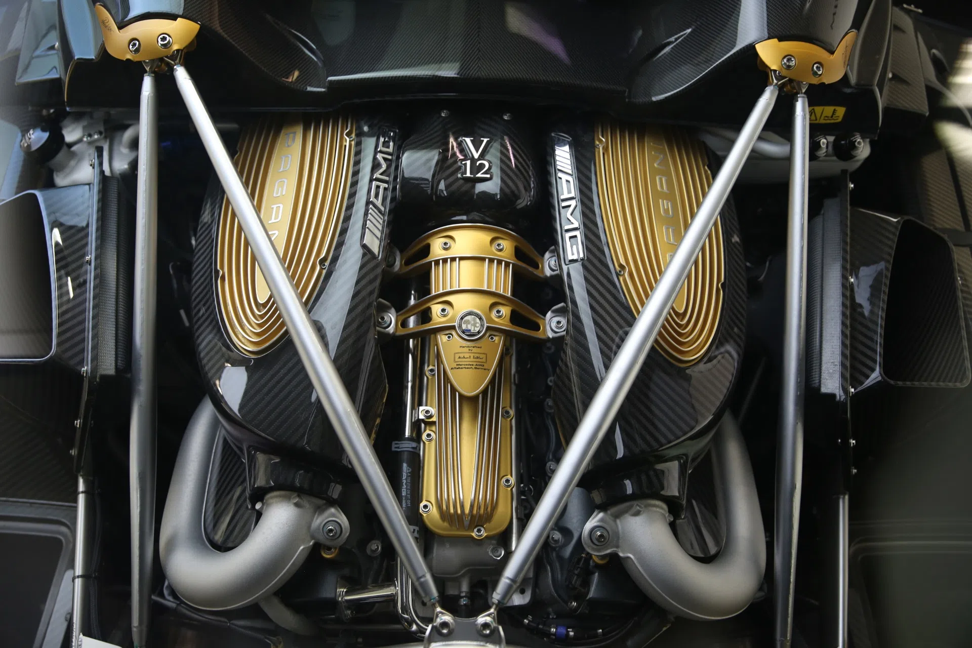 2017 Pagani Huayra Roadster engine