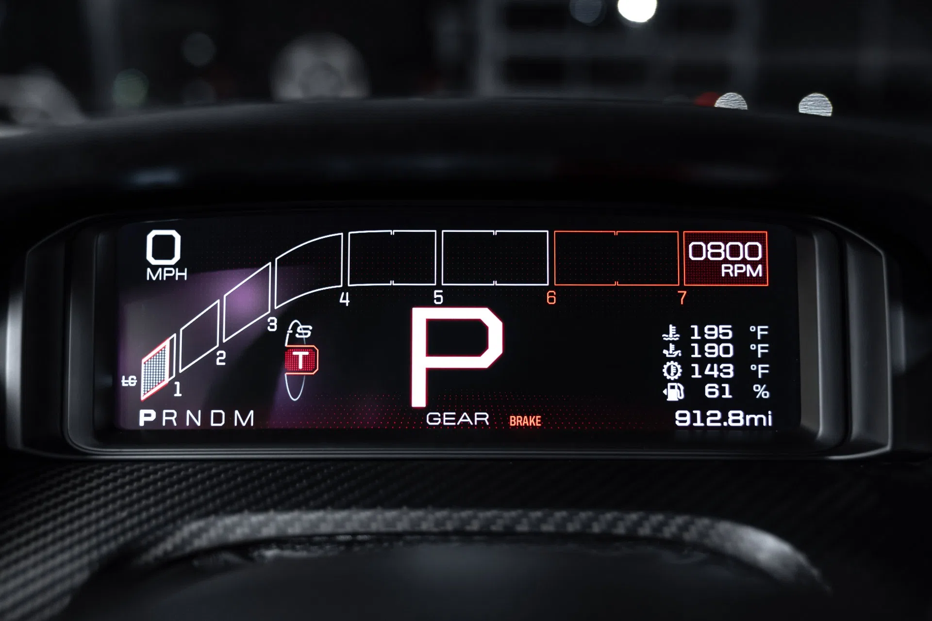 2019 Ford GT Coupe interior, Dark Energy