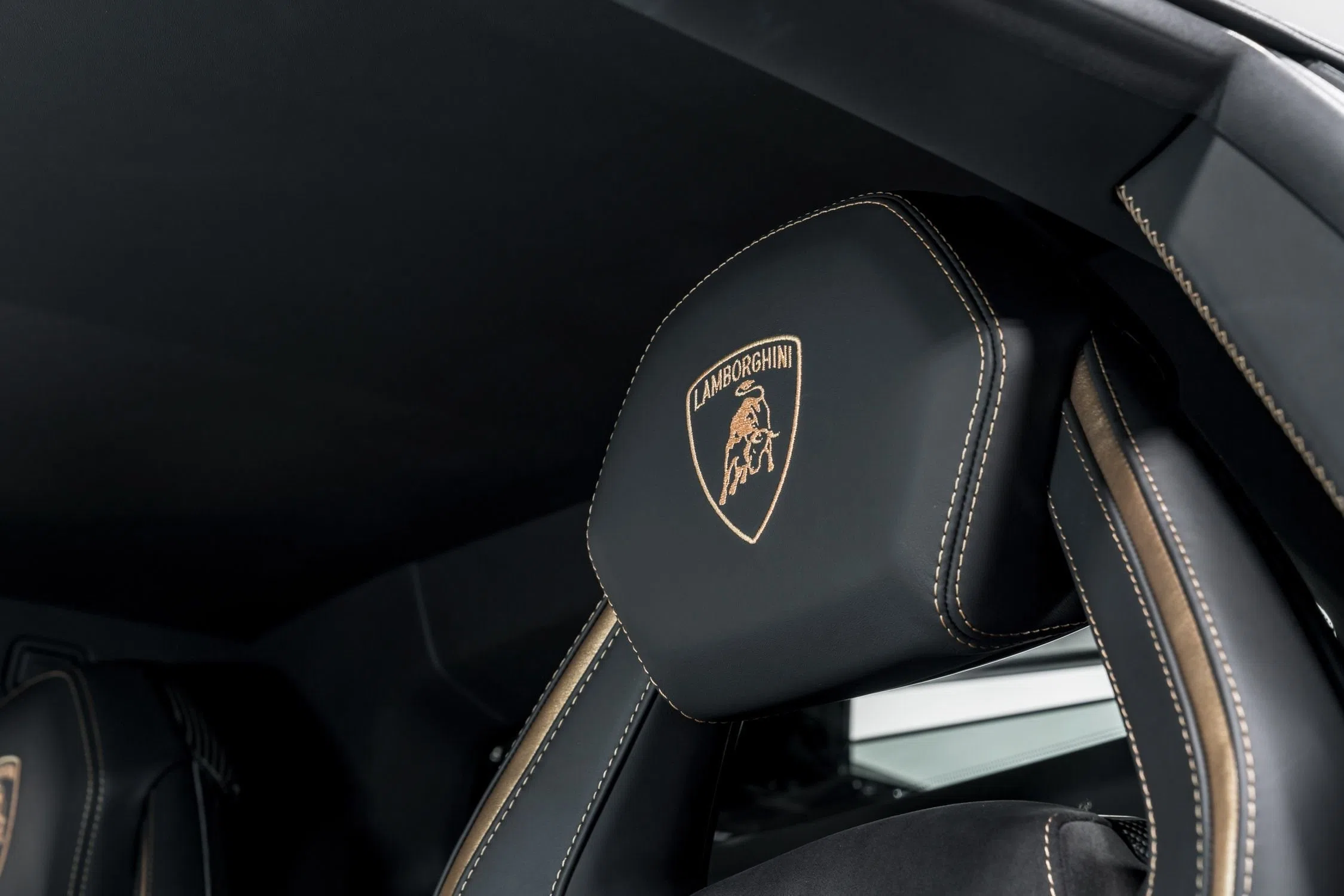 2022 Lamborghini Aventador Ultimae interior, Nero Ade