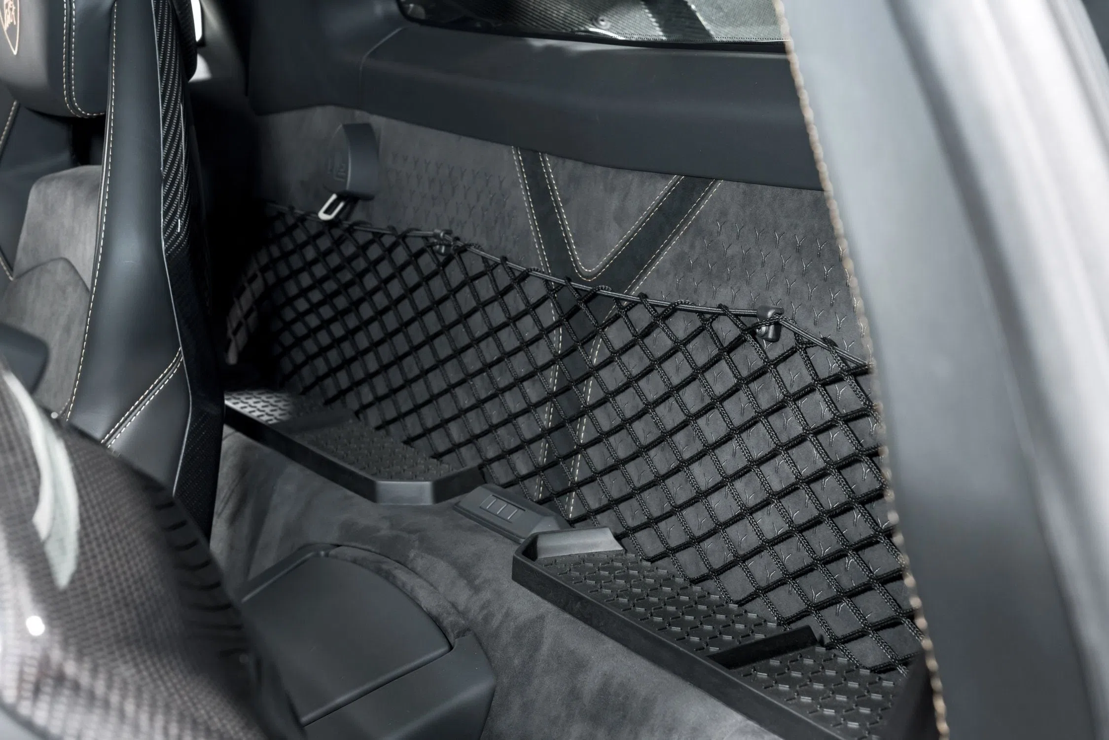 2022 Lamborghini Aventador Ultimae interior, Nero Ade