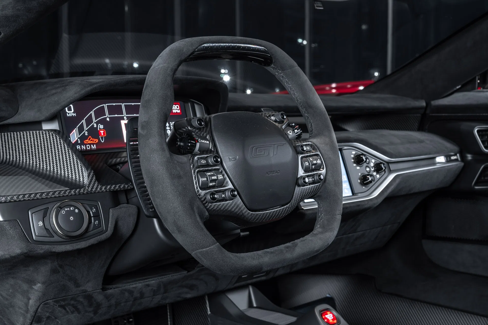 2019 Ford GT Coupe interior, Dark Energy