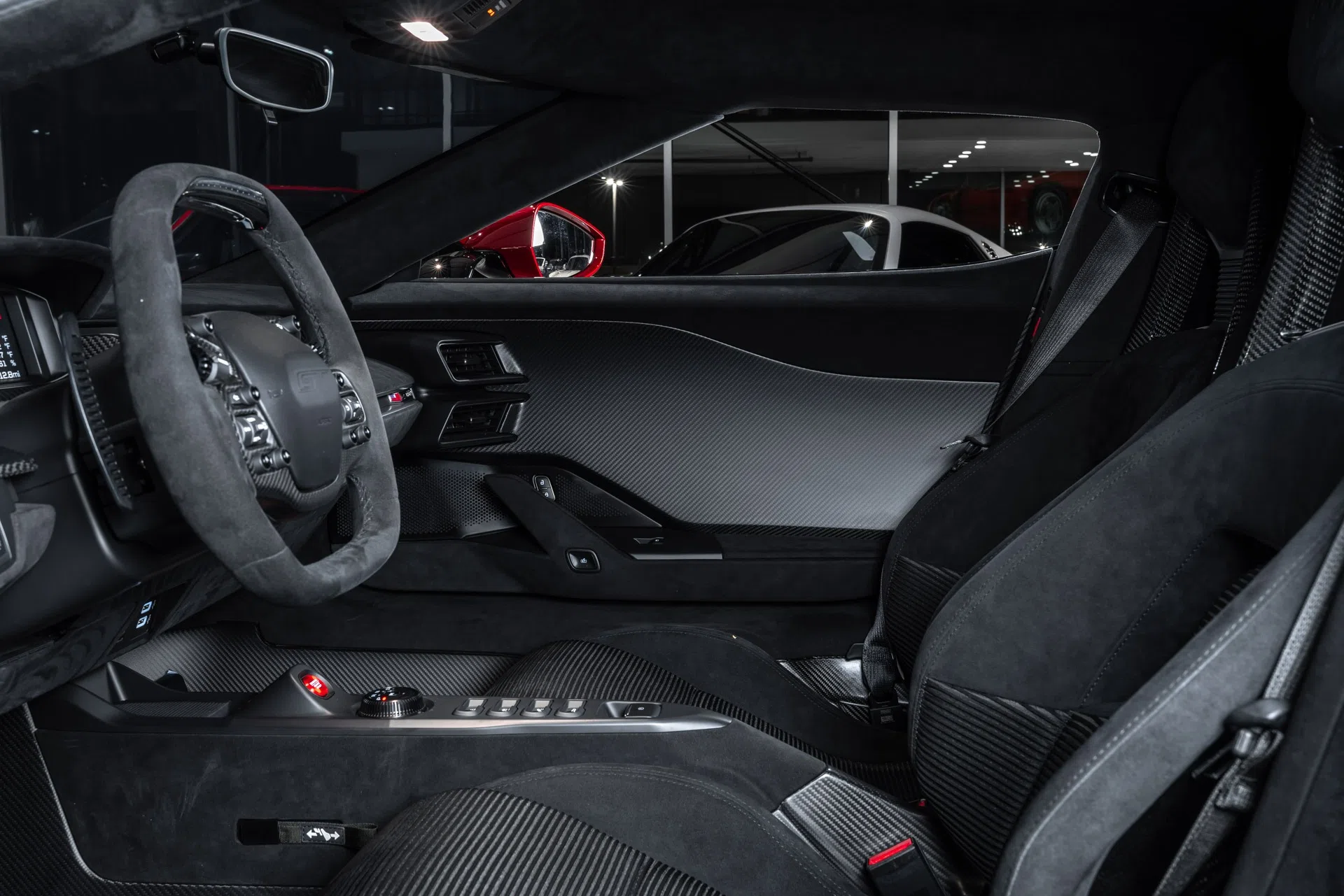 2019 Ford GT Coupe interior, Dark Energy
