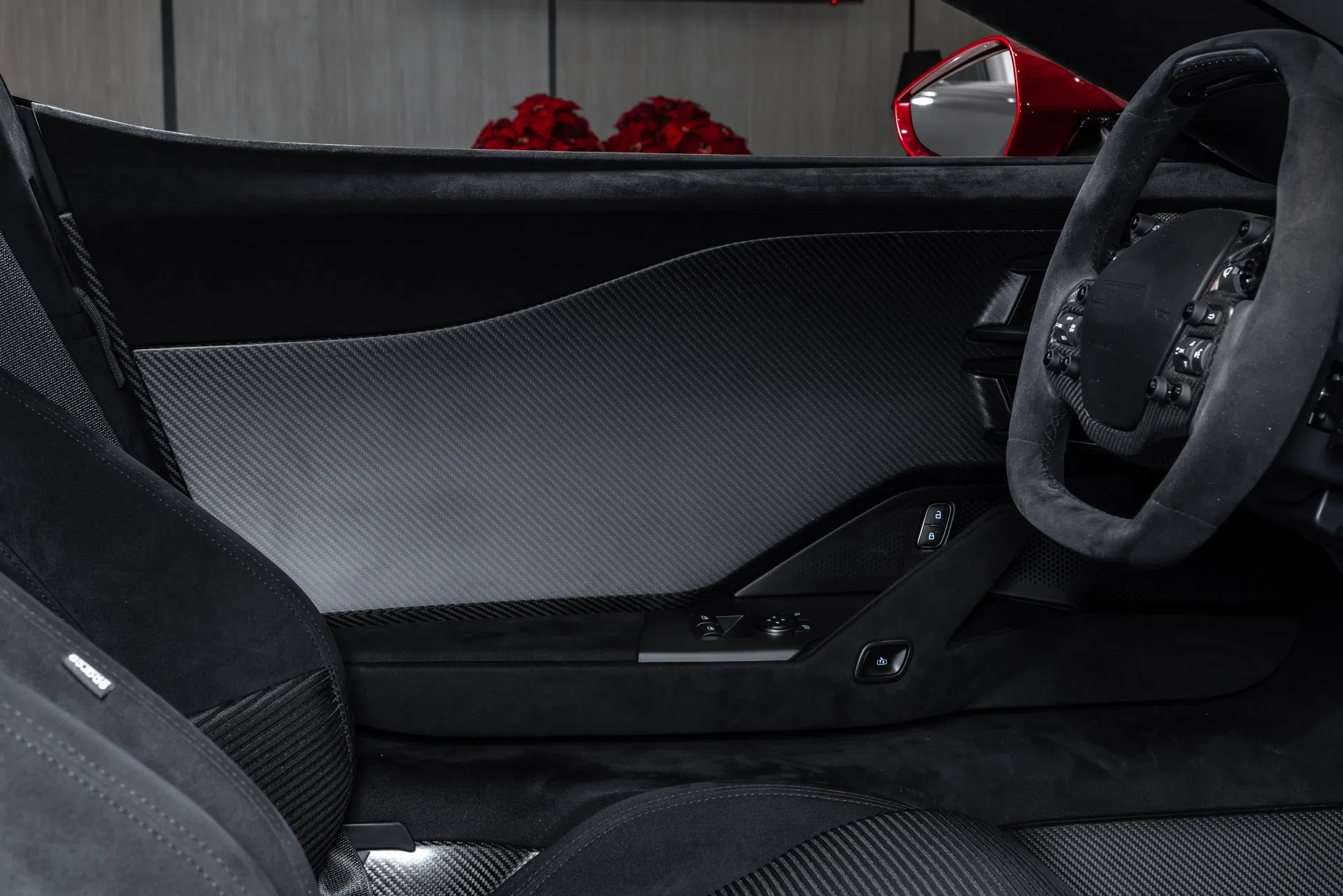 2019 Ford GT Coupe interior, Dark Energy