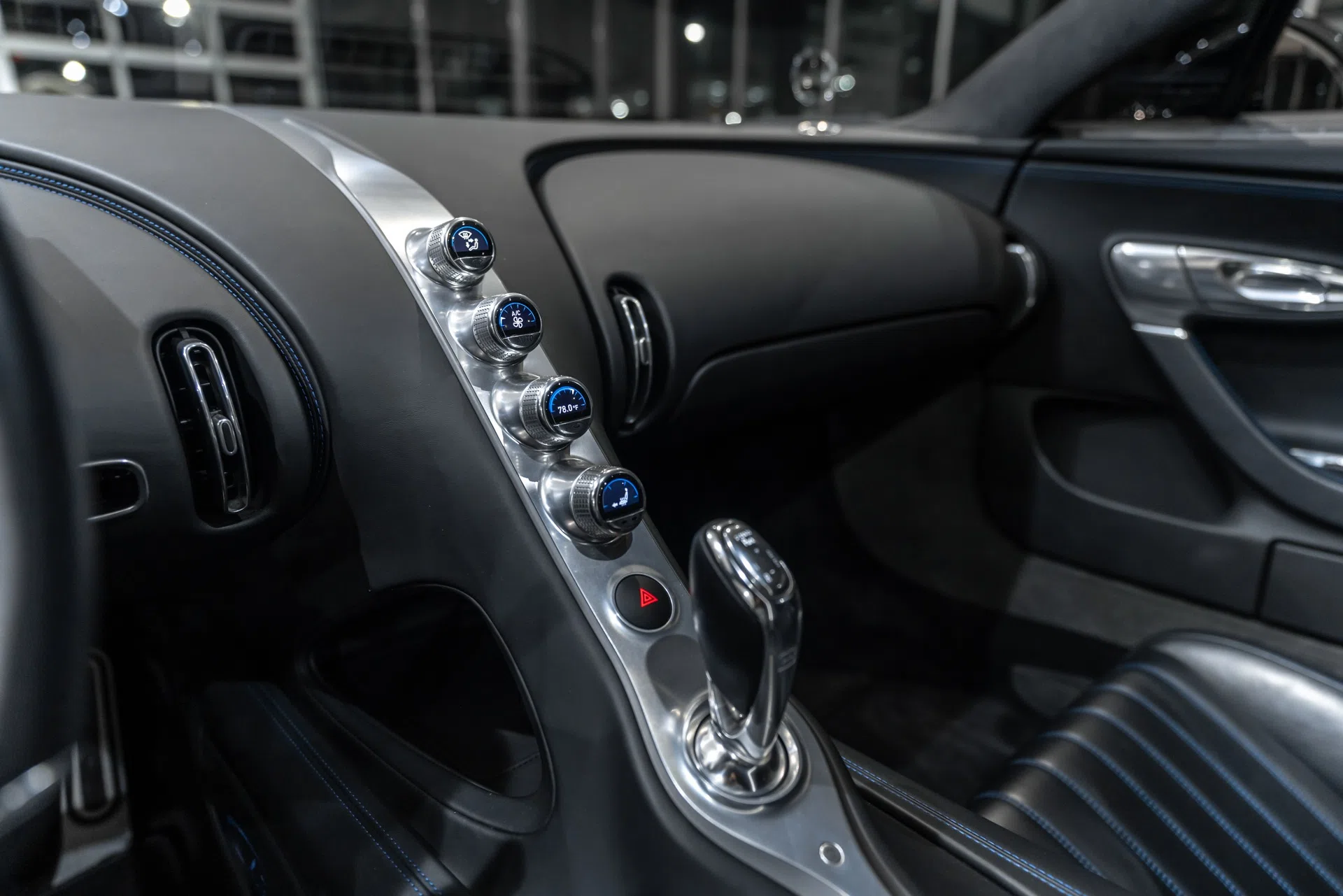 2019 Bugatti Chiron interior, center console