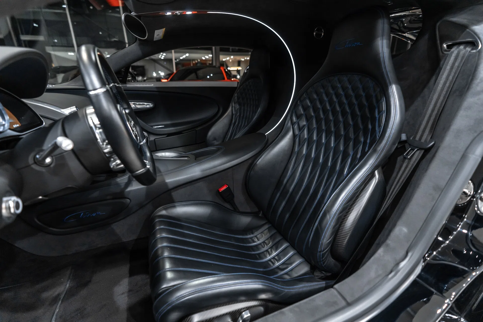 2019 Bugatti Chiron interior, seats