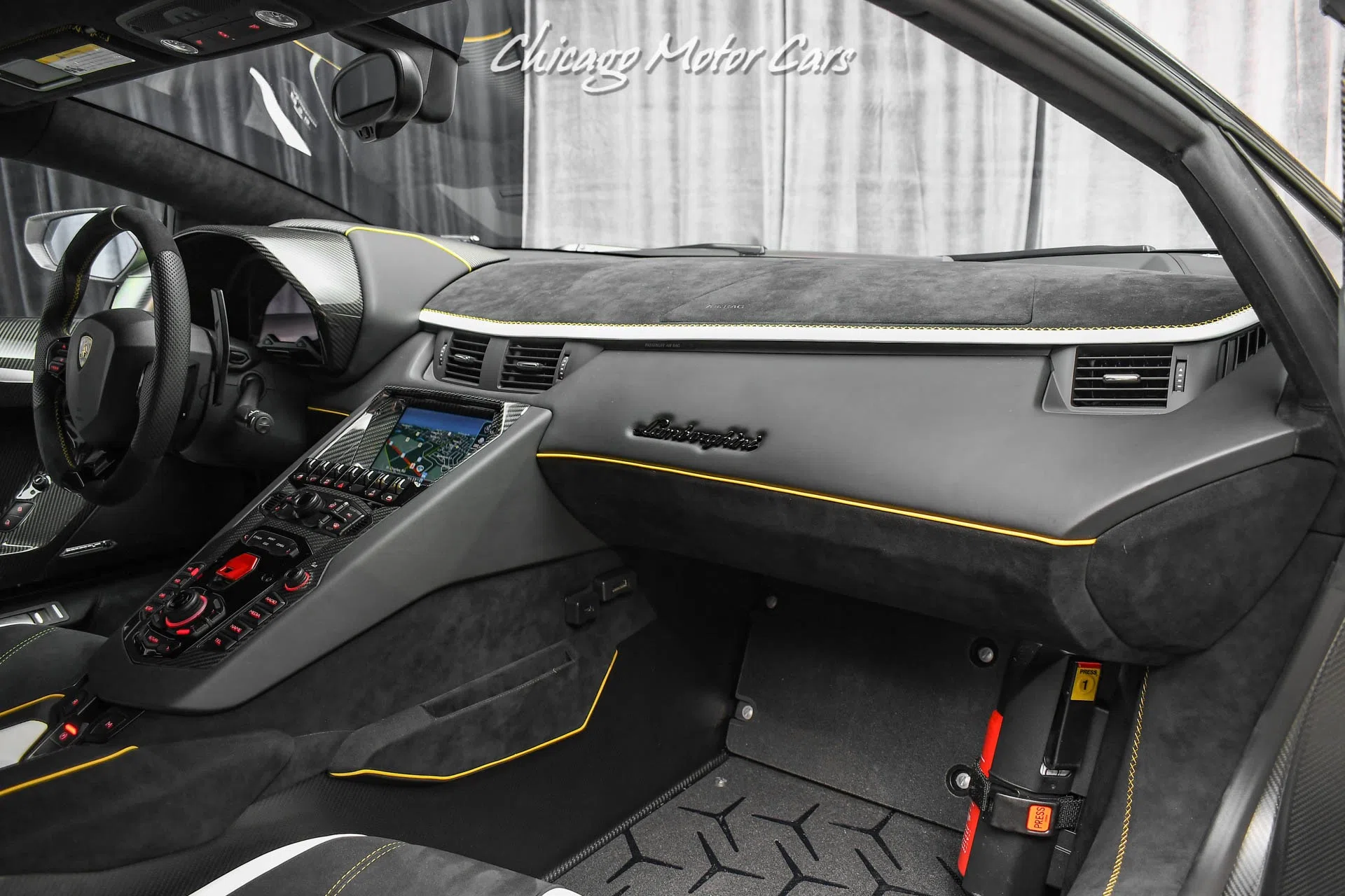 2020 Lamborghini Aventador LP770-4 SVJ 63 Edition Coupe interior, Nero Cosmus