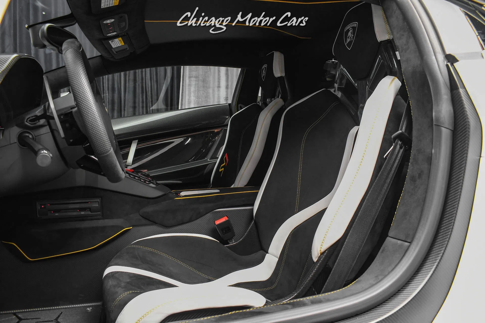 2020 Lamborghini Aventador LP770-4 SVJ 63 Edition Coupe interior, seats, Nero Cosmus
