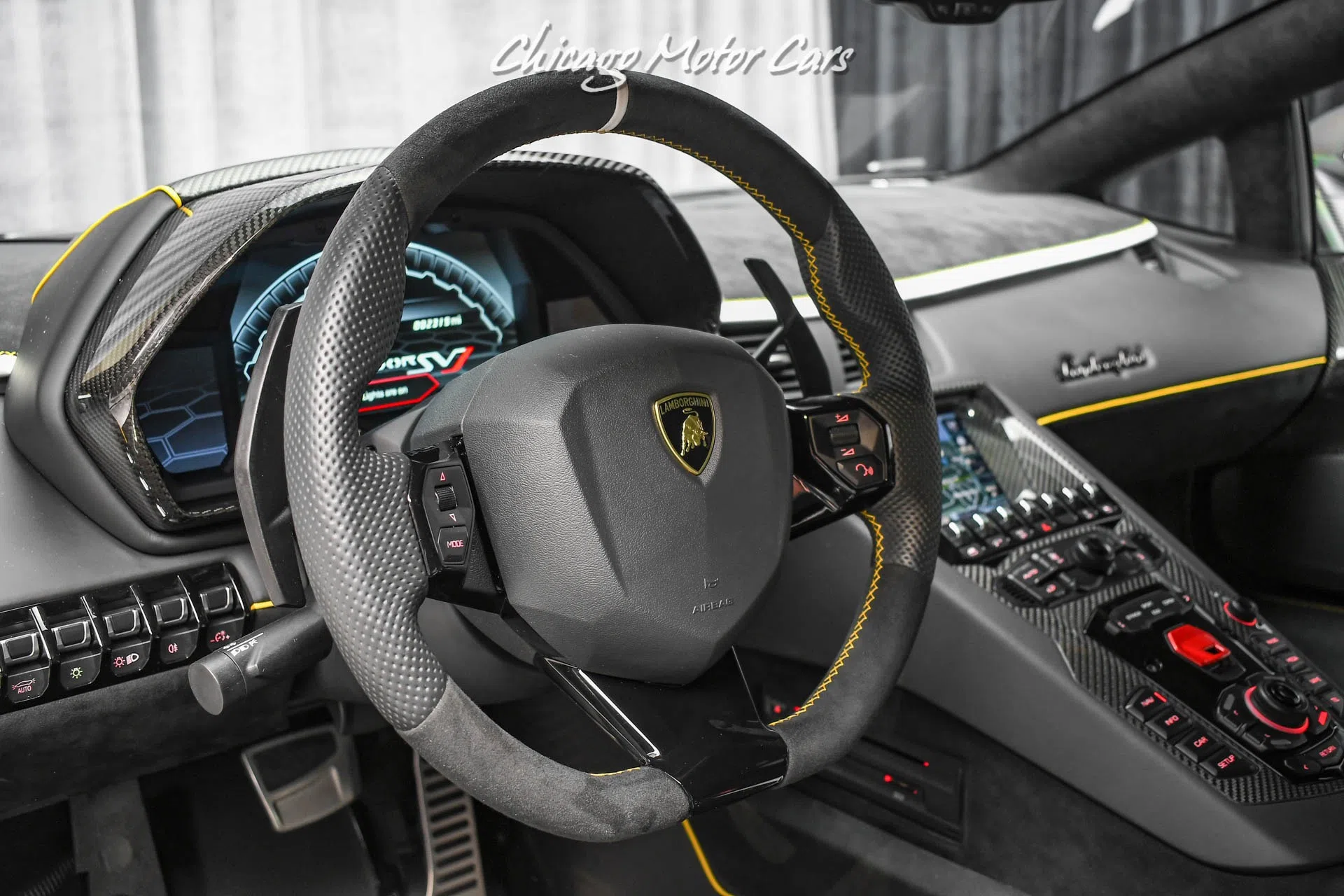 2020 Lamborghini Aventador LP770-4 SVJ 63 Edition Coupe interior, Nero Cosmus
