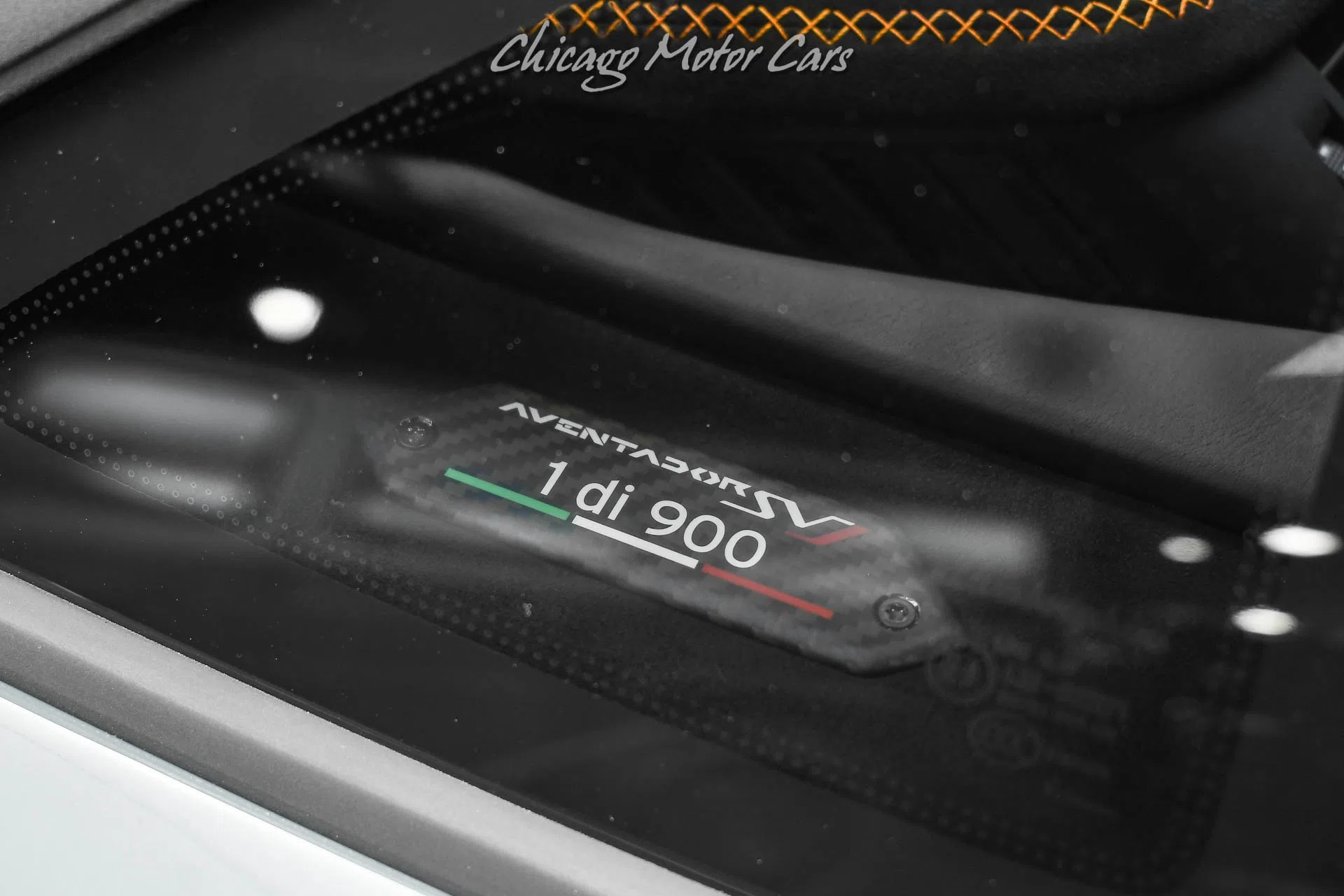 2019 Lamborghini Aventador SVJ Coupe interior, door sill