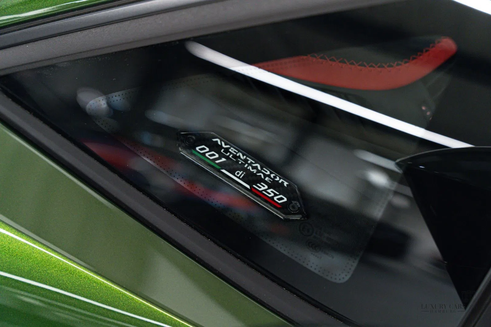 2022 Lamborghini Aventador Ultimae interior, door sill, Alcantara