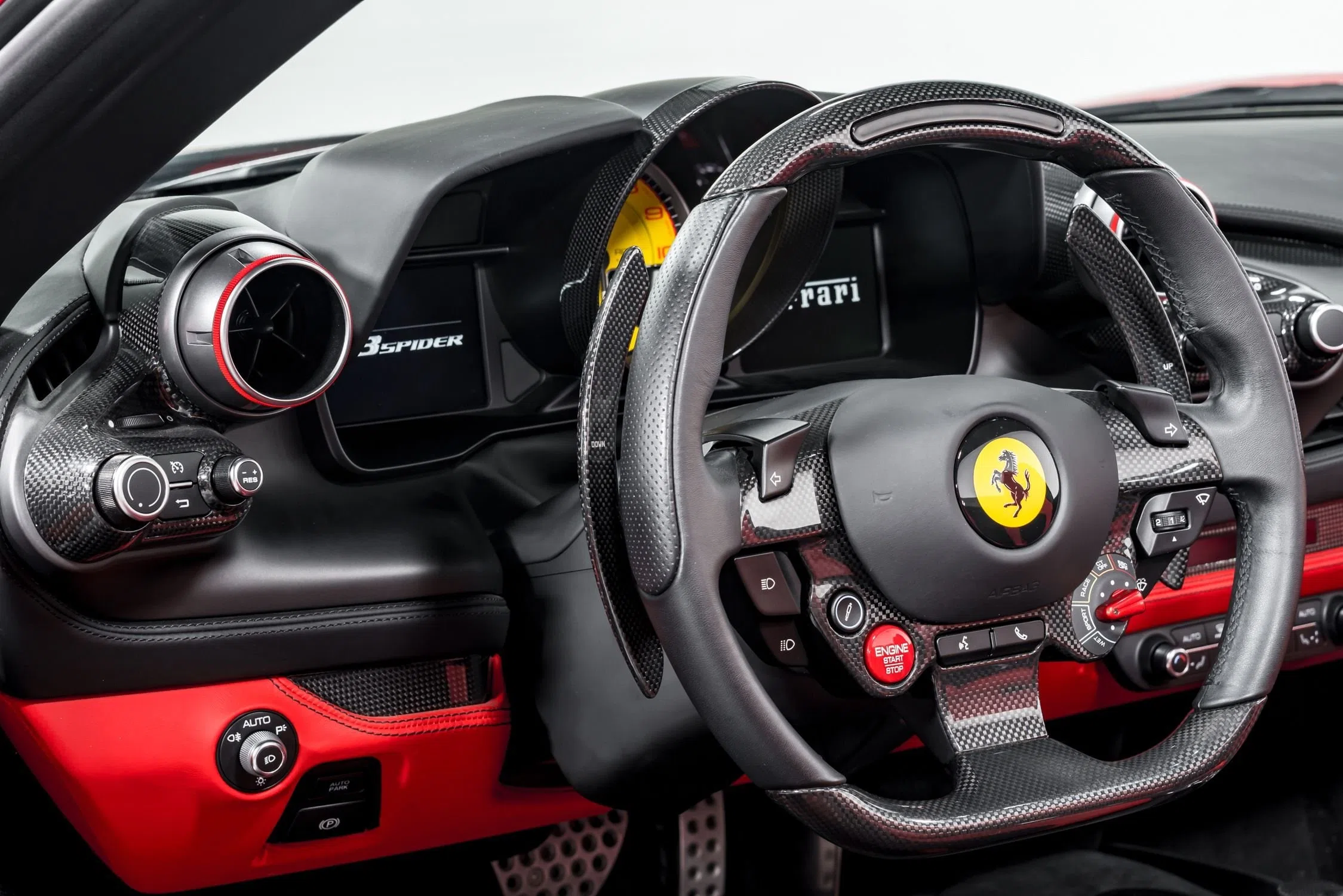 2021 Ferrari F8 Spider interior, dashboard