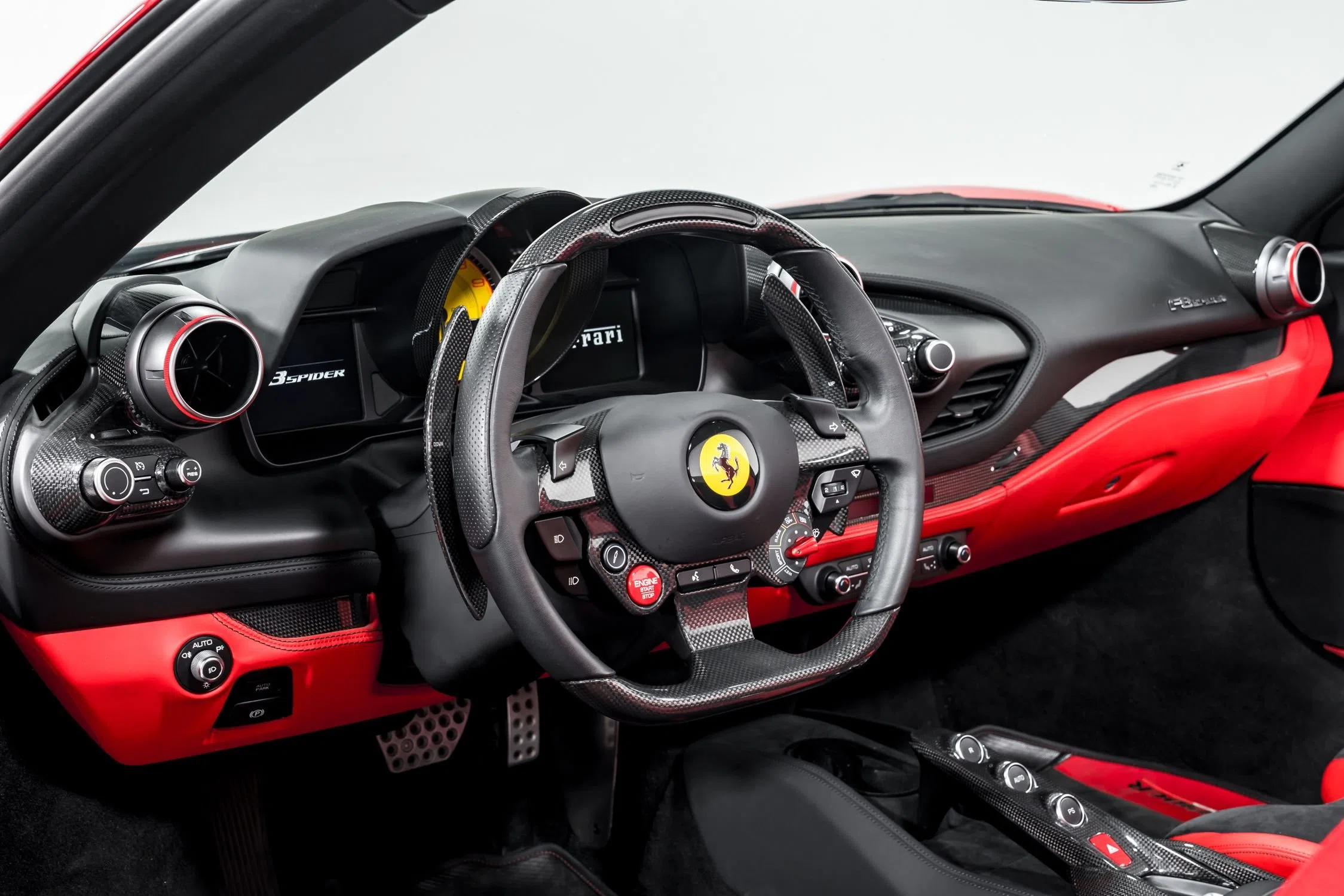 2021 Ferrari F8 Spider interior, dashboard