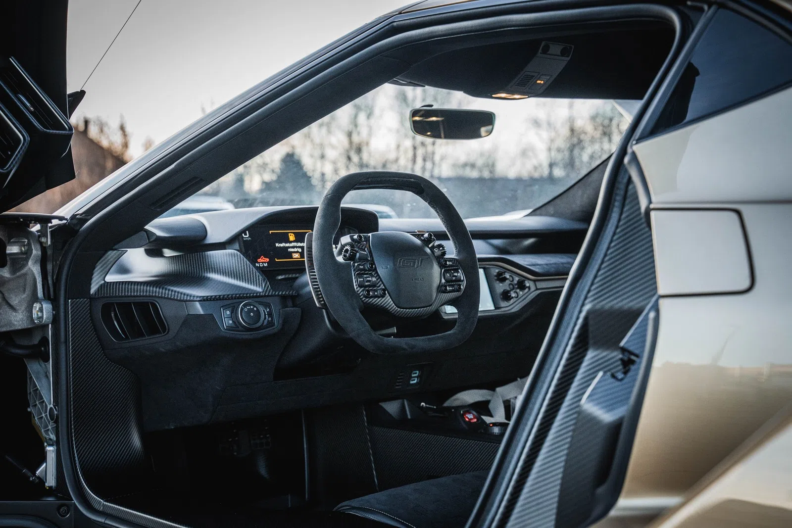 2022 Ford GT Heritage Edition Limited interior, dashboard, Alcantara