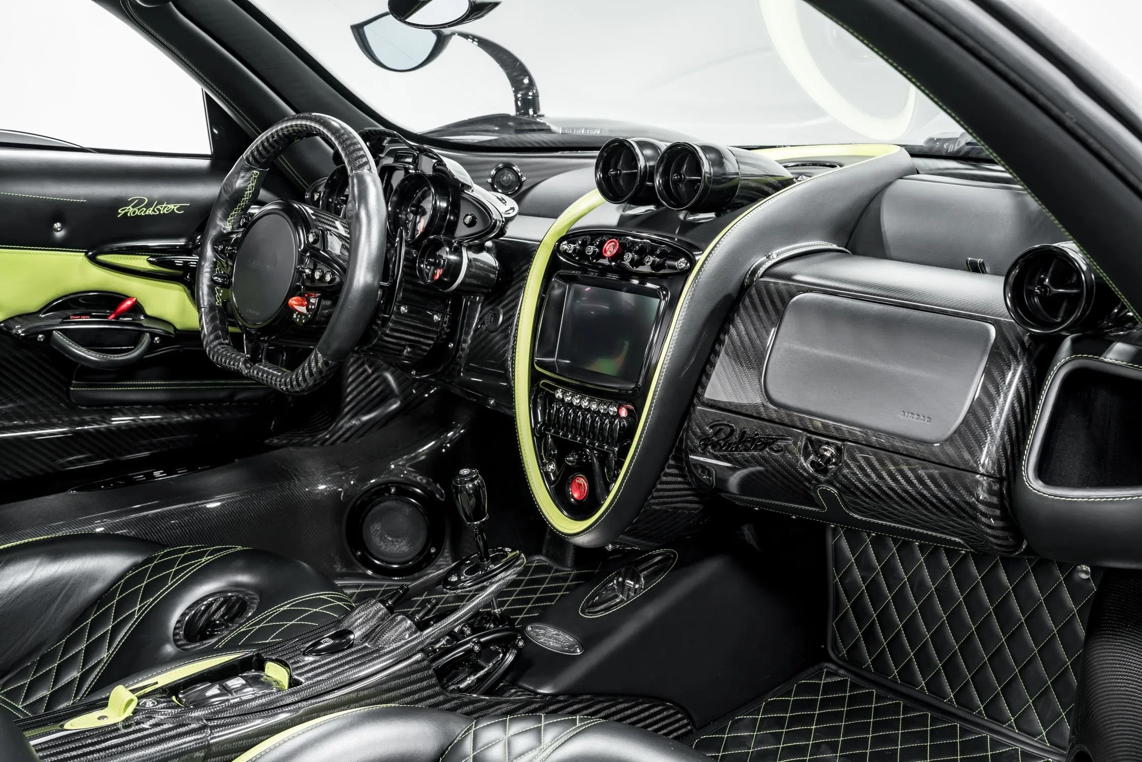 2017 Pagani Huayra Roadster interior, dashboard