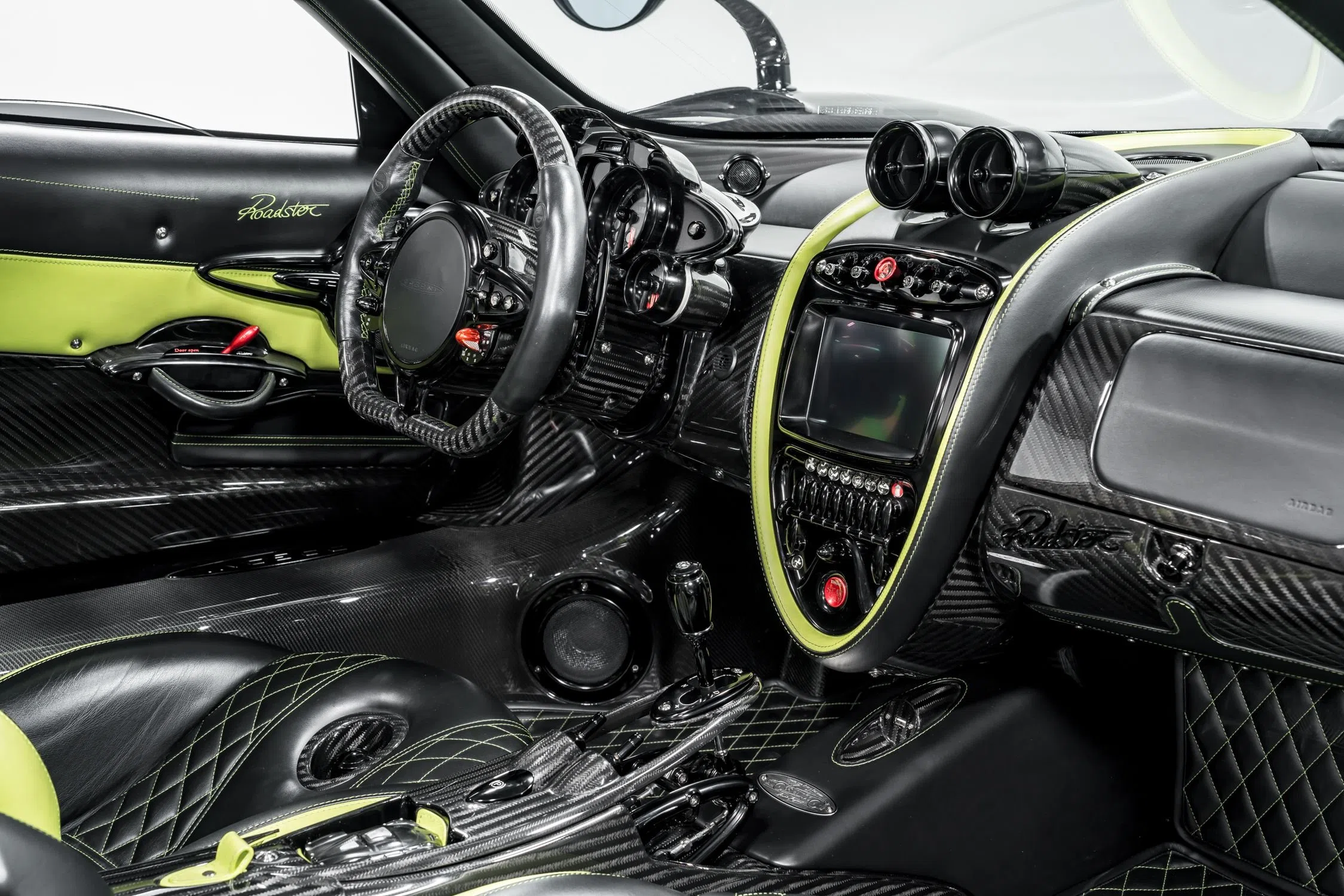 2017 Pagani Huayra Roadster interior, dashboard