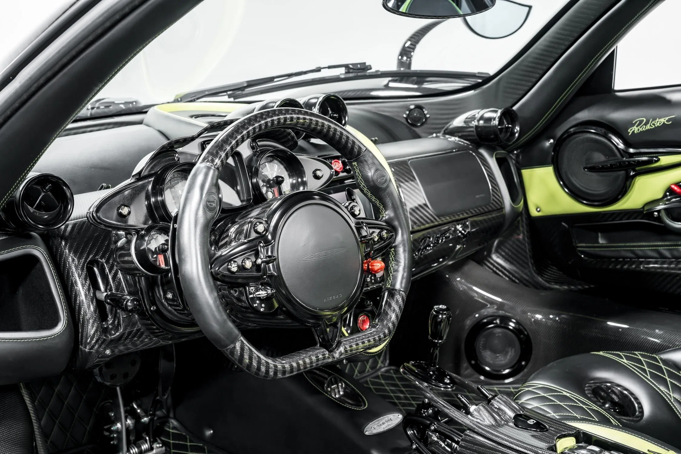 2017 Pagani Huayra Roadster interior, dashboard