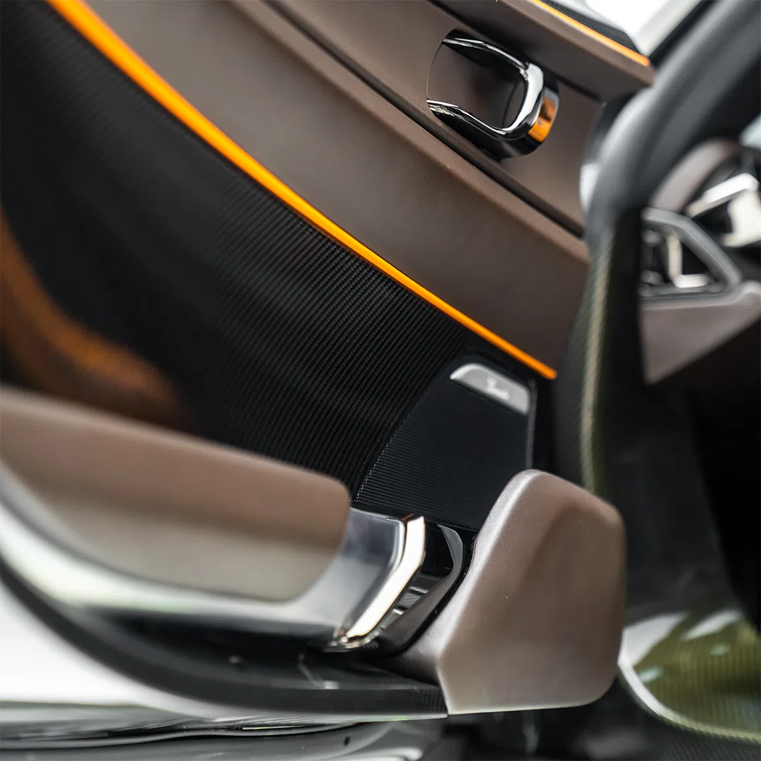 2015 Porsche 918 Spyder interior, door panel
