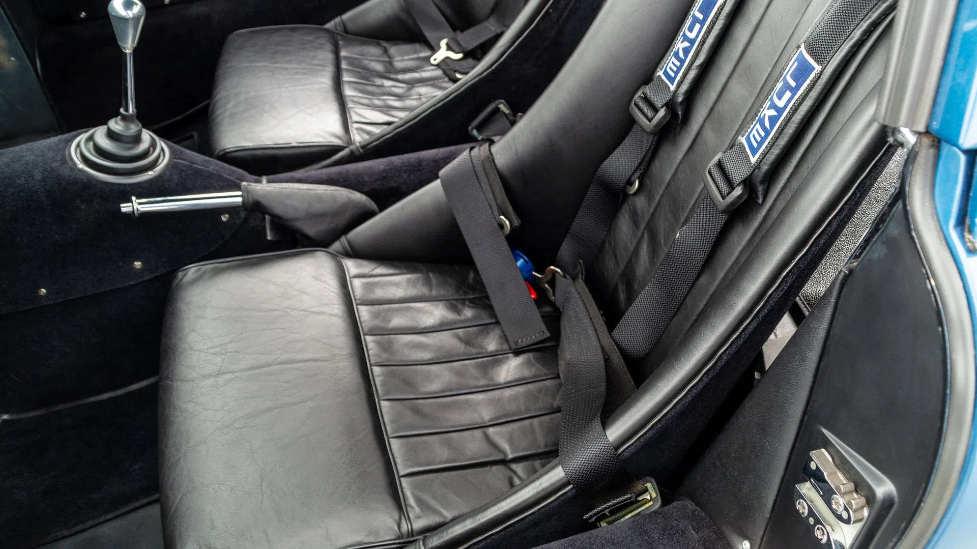 1969 Jaguar E-Type interior, seats
